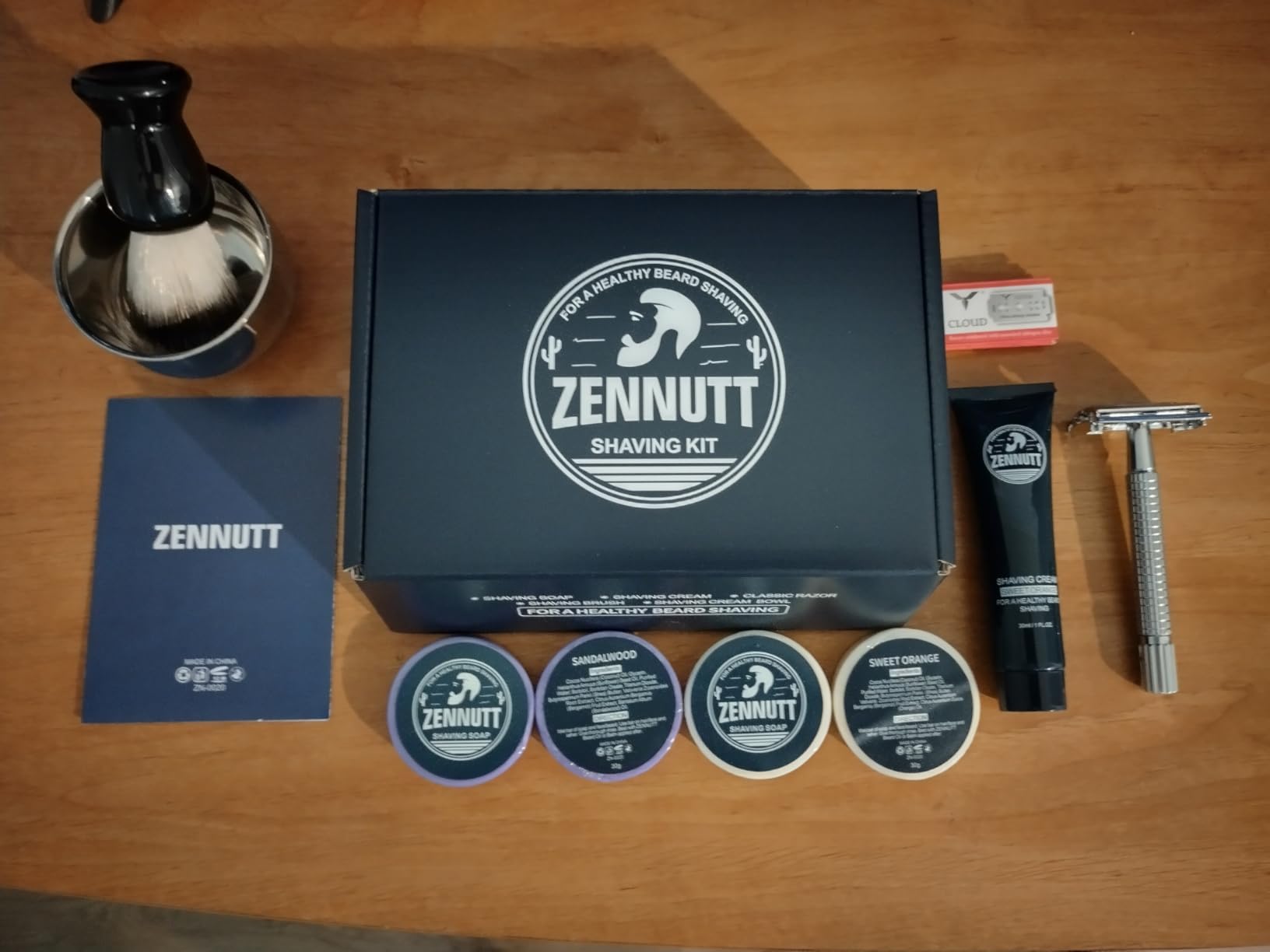 4 Packs Shaving Soap w/Shaving Bowl,Shaving Brush,Shaving Cream,Unqiue Gift Set Mens Shaving Kit for Christmas Stocking Stuffers for Him Boyfriend Dad Adult Husband Birthday Valentines Day customer photo 2