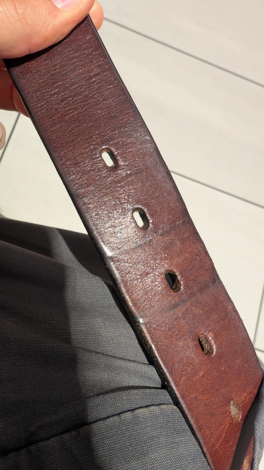 Main Street Forge All American Leather Belt | Made in USA Men's Belt | Mens Belts | Heavy Duty Work | EDC customer photo 1
