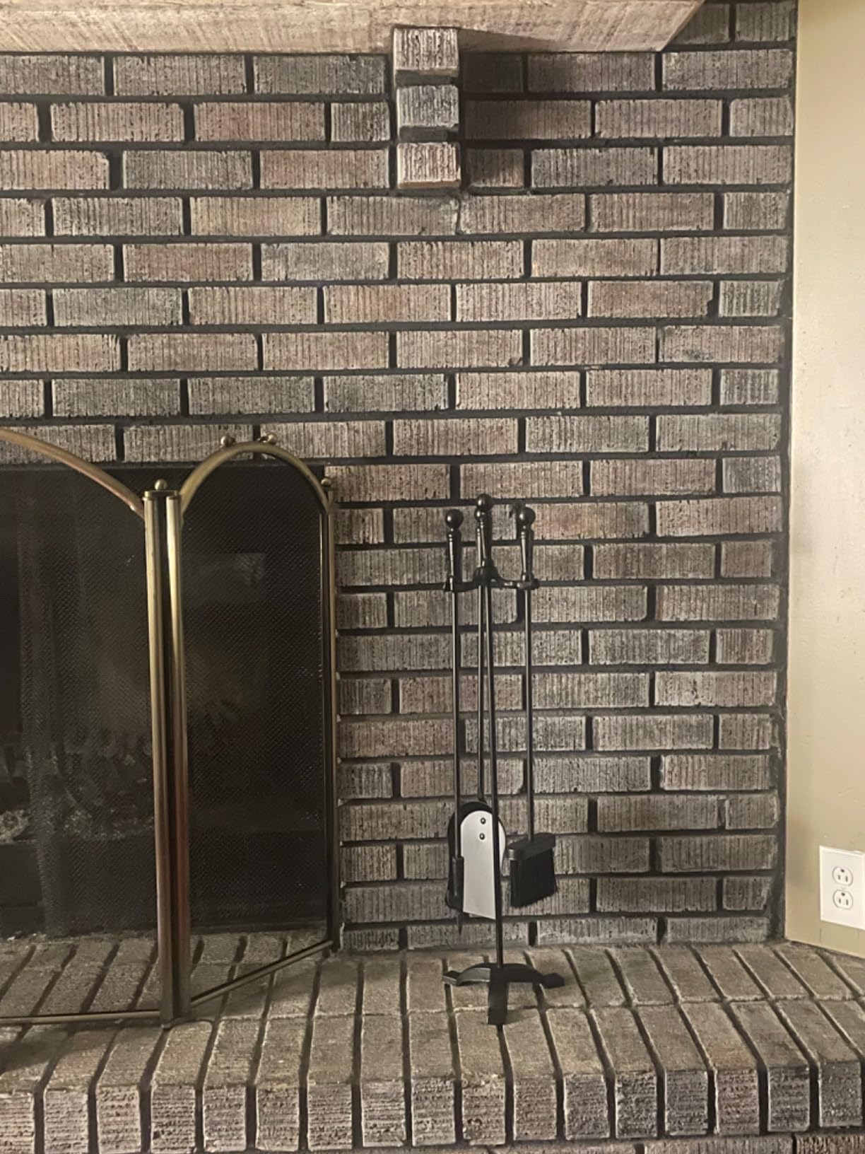 Gtongoko Fireplace Tools Set with Stand, 30-Inch Heavy Duty Steel customer photo 2