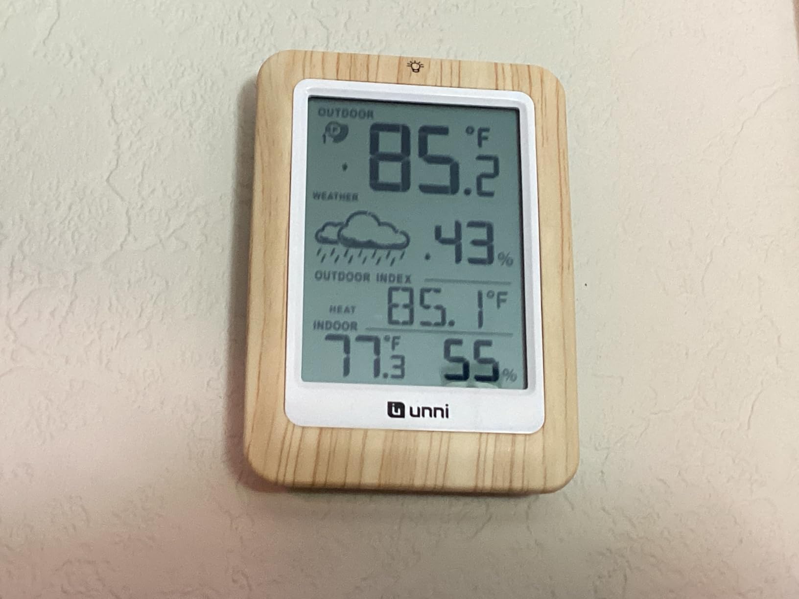 Indoor Outdoor Thermometer Hygrometer Wireless Weather Station, Temperature Humidity Monitor Battery Powered Inside Outside Thermometers with 330ft Range Remote Sensor and Backlight Display customer photo 1