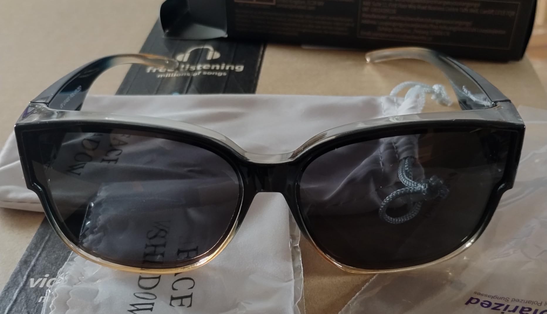Face Shadow Polarized Sunglasses Fit Over Glasses for Women UV400 Lens customer photo 1