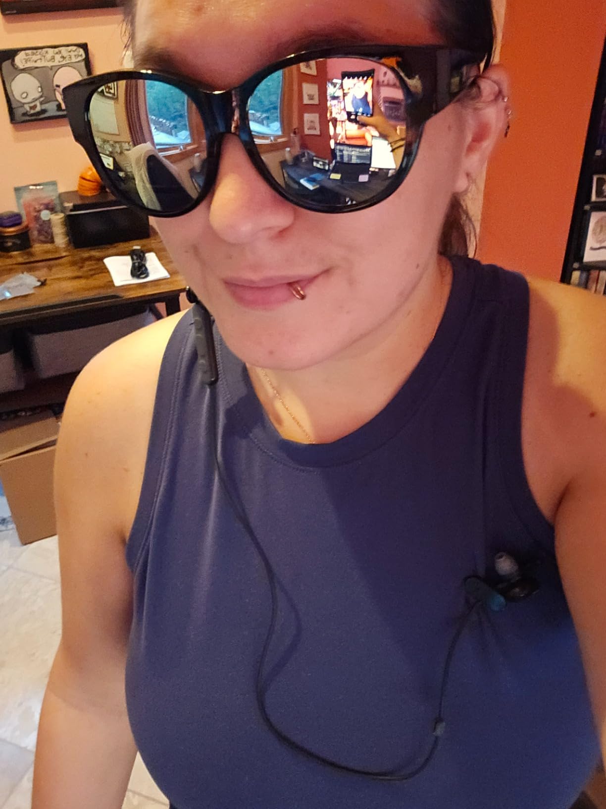 Face Shadow Polarized Sunglasses Fit Over Glasses for Women UV400 Lens customer photo 2