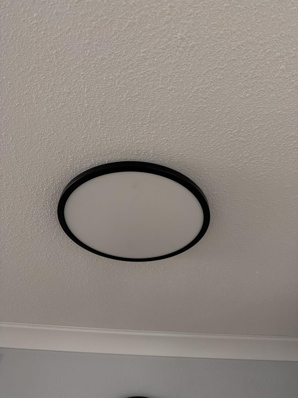 BLNAN Dimmable LED Flush Mount Ceiling Light Fixture with Remote Control, 12Inch 3000K-6500K Light Color Adjustable, Modern Ultra-Thin Ceiling Lamp for Bedroom Kitchen, Wired customer photo 2
