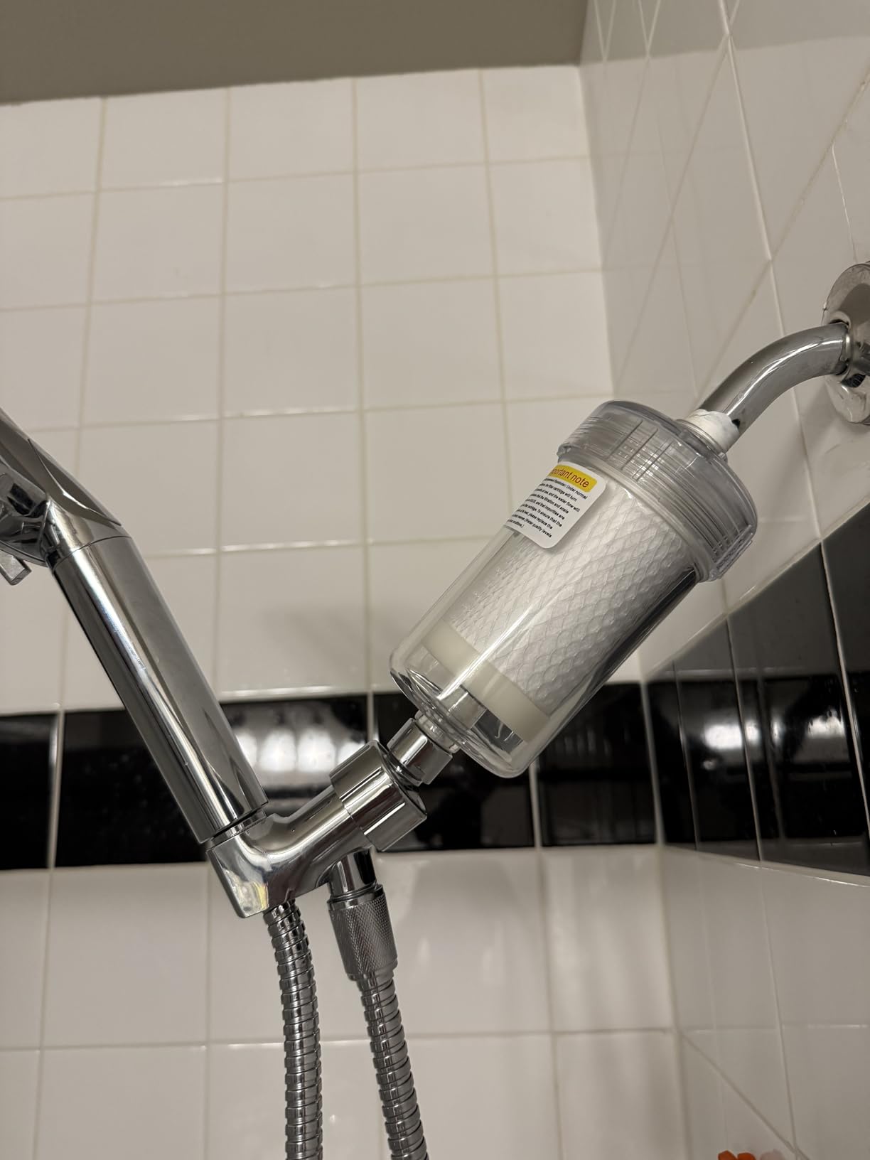 2 Micron ACF Washing Machine Water Filter, Visible Washer Water Filter System, 99.5% Removal of Chlorine Fluoride, Heavy Metals, Scale, Clothes Yellowing, Reduces Dry Skin, Carbon Shower Filter customer photo 1
