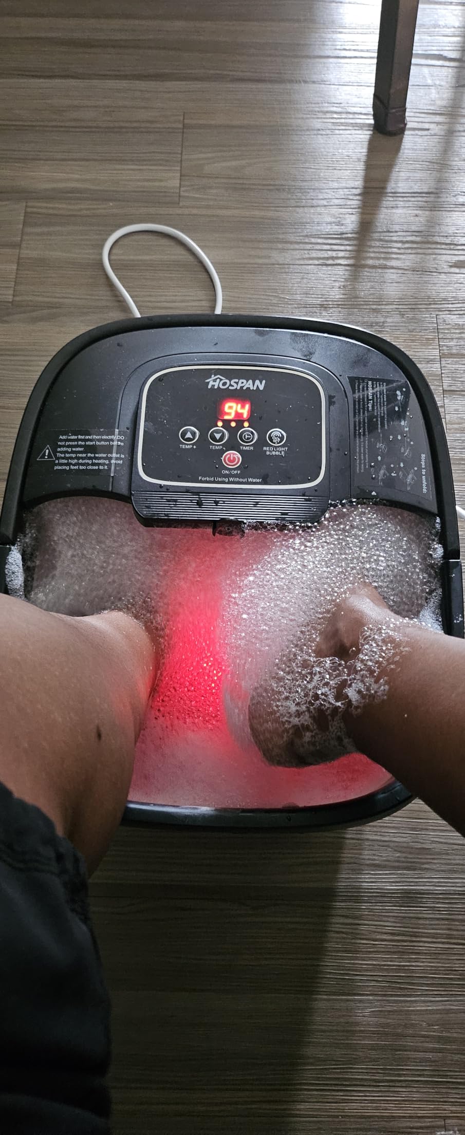 Pedicure Kit Foot Soak Set: Bubble Salt, Sugar Scrub, Massage Mask, Massage Lotion in a Box, 4 Step Foot Spa Kit for Dry Feet,Tired Feet(3 Set Tropical Fruit) customer photo 2