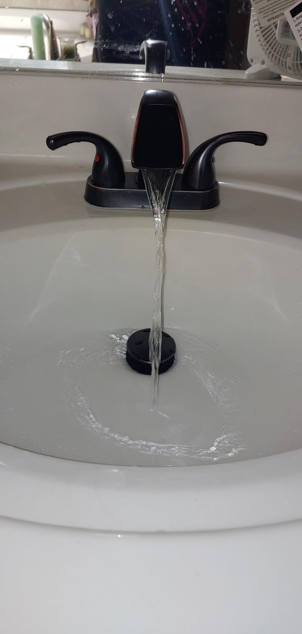 Pfister Weller Roman Tub Faucet 2-Handle 3-Hole Bathtub Filler with High Arc Spout Matte Black Finish All Metal Construction Transitional Style Valve Sold Separately RT65WRB customer photo 2
