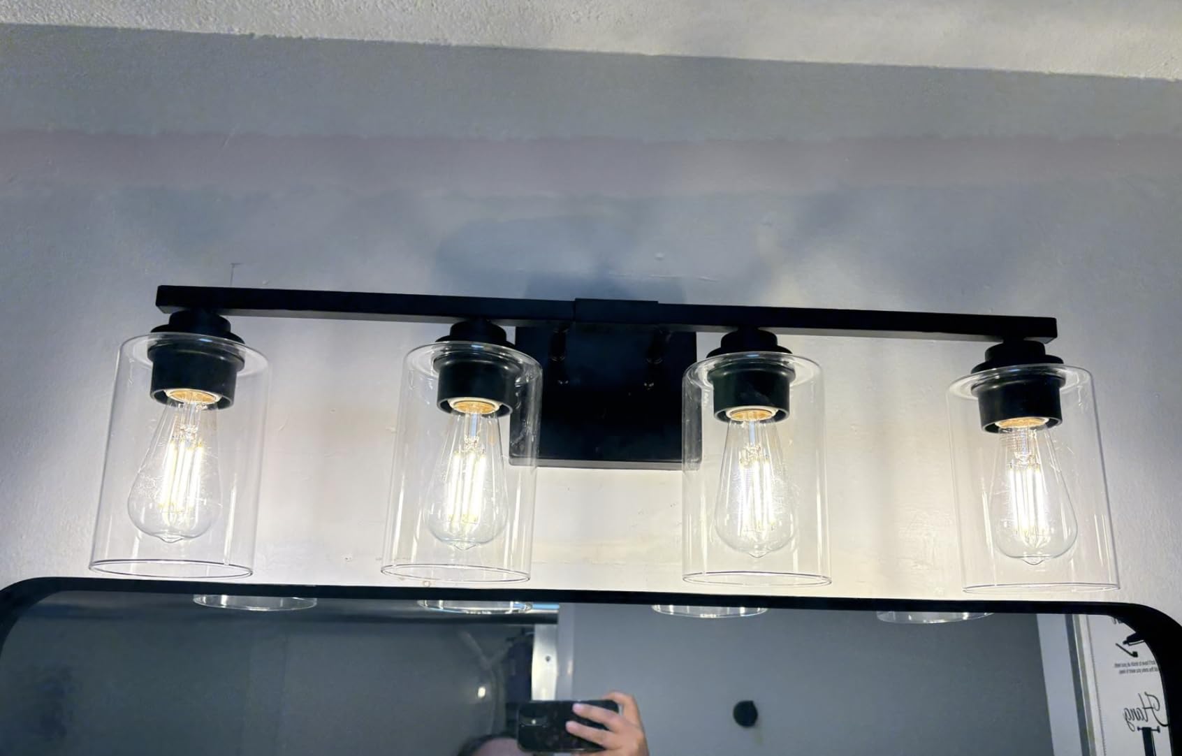 VerRon Wall Sconces Set of 2 for Bathroom, Modern Vanity Light Fixtures customer photo 1