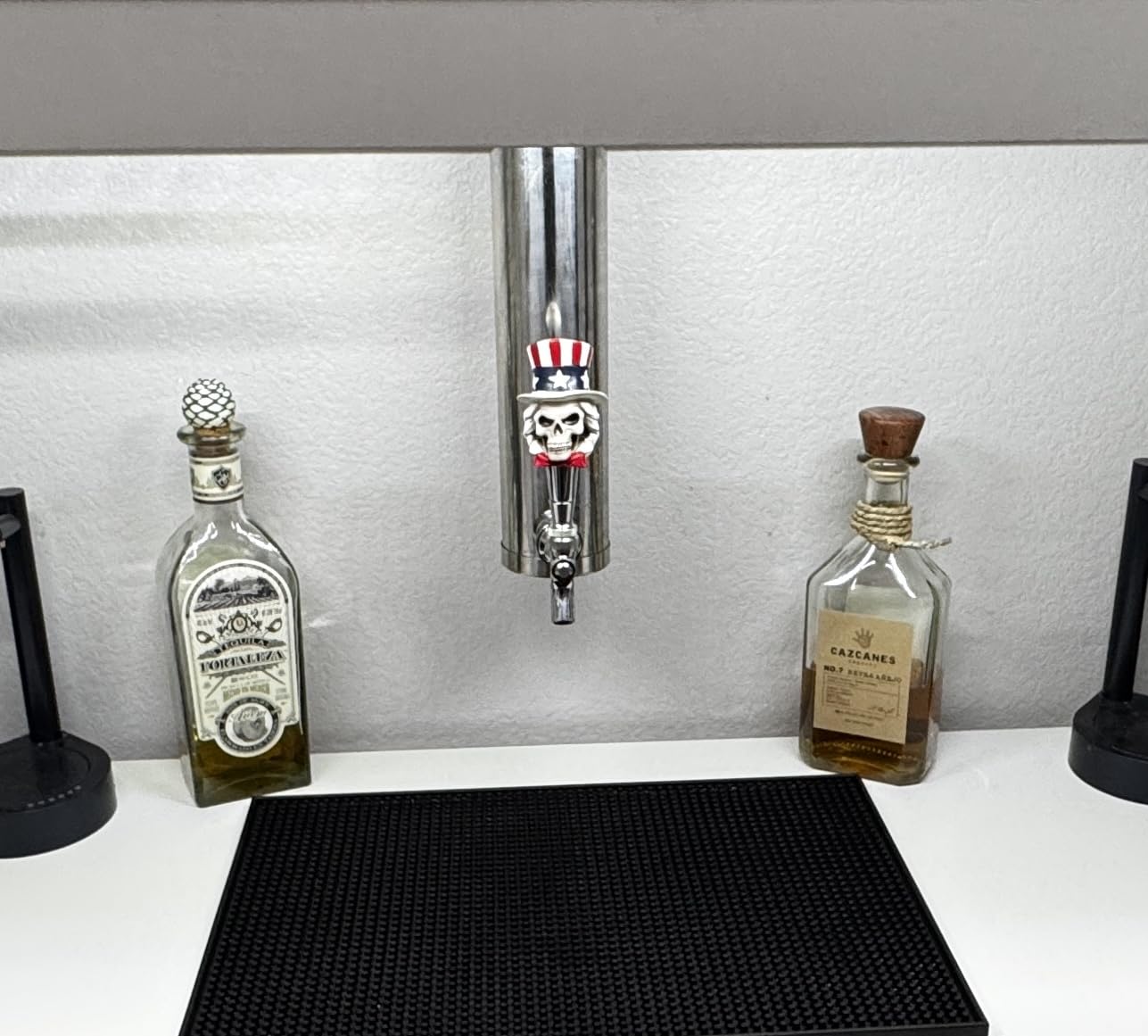 MRbrew Single Tap Draft Beer Tower, Support Countertop and Kegerator Installation, Stainless Core Beer Faucet Stainless Steel 3'' Flange Brewing Tower Dispenser Kit with Self-Closing Faucet Spring customer photo 2