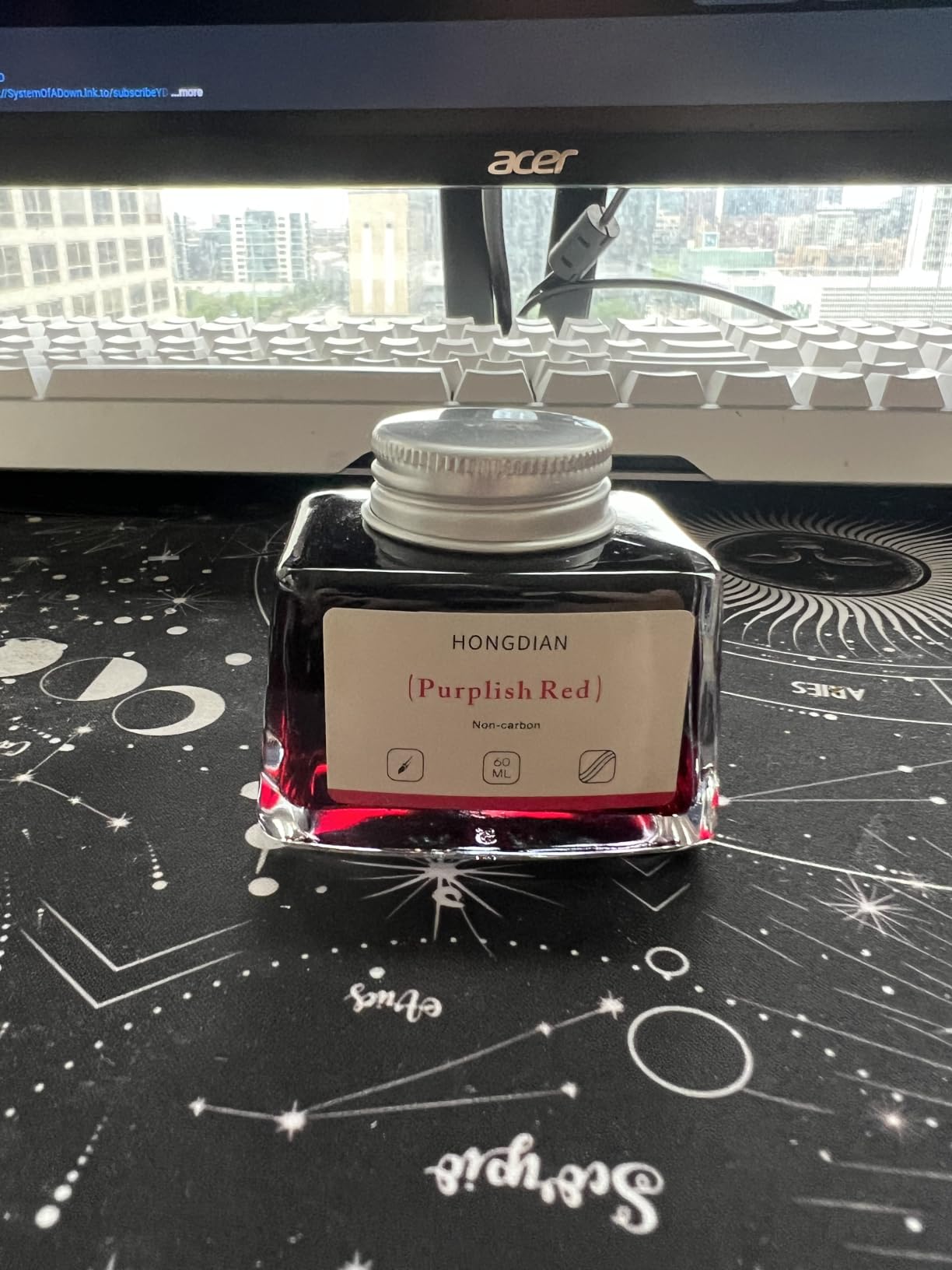 Asvine Hongdian Fountain Pen Bottled Ink Black, 60ml Fountain Pen Bottled Ink, Non Carbon customer photo 2