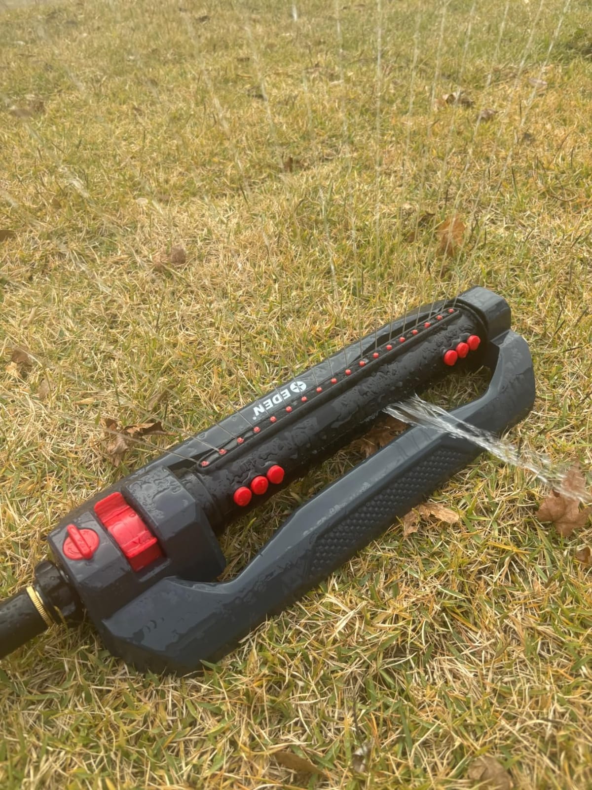 Eden 96212 Turbo Oscillating Sprinkler | Covers Up to 4,499 sq. ft., 18 Precision Nozzles, Adjustable Range, Flow Control, Triple Nozzle Width Switches, Turbo Drive Motor, Quick Connect Bundle customer photo 1