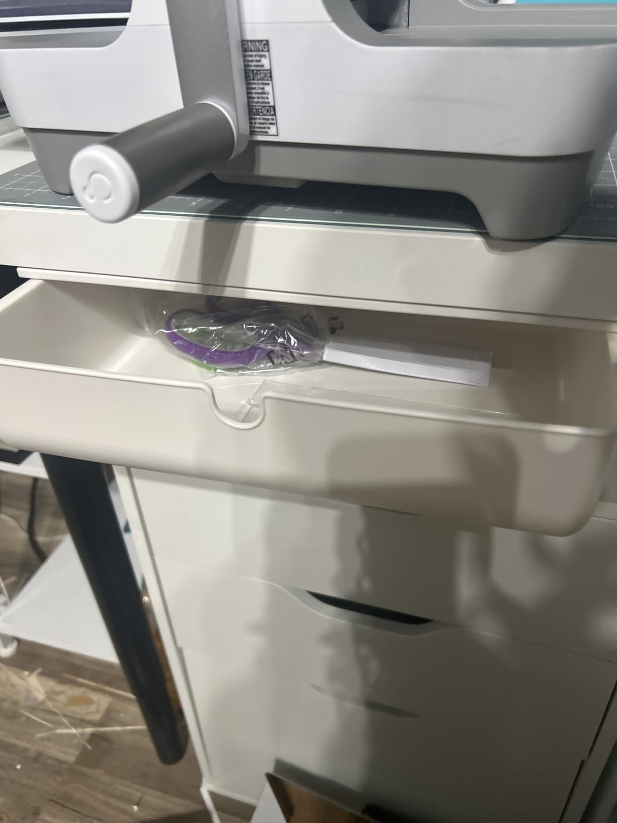 FRETONBA Under Desk Drawer for Stationery, Adhesive Slide Out, Large customer photo 1
