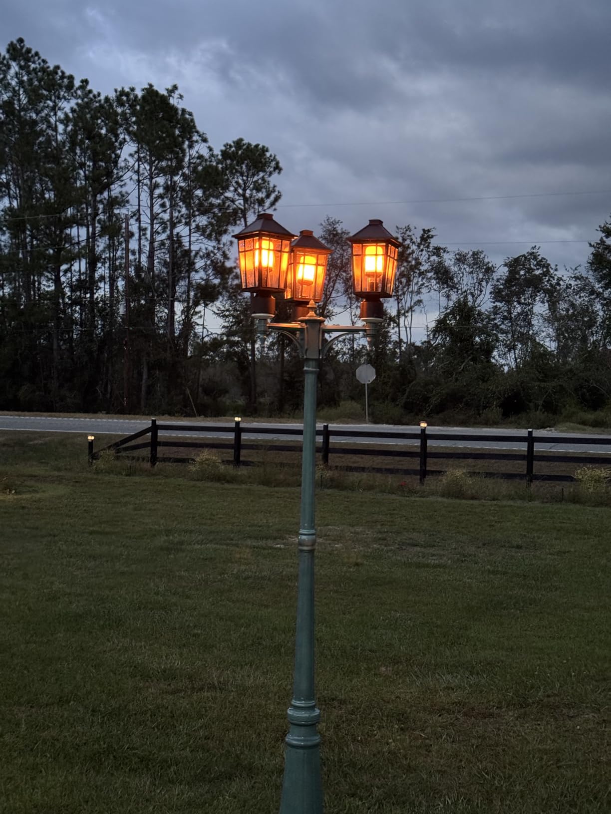 Darkaway Outdoor Post Lights Lamp Post Light Fixture, Waterproof Aluminum Housing with Glass, Fence Post Deck Lighting for Garden, Patio, Pathway (1 Pack, Black) customer photo 1