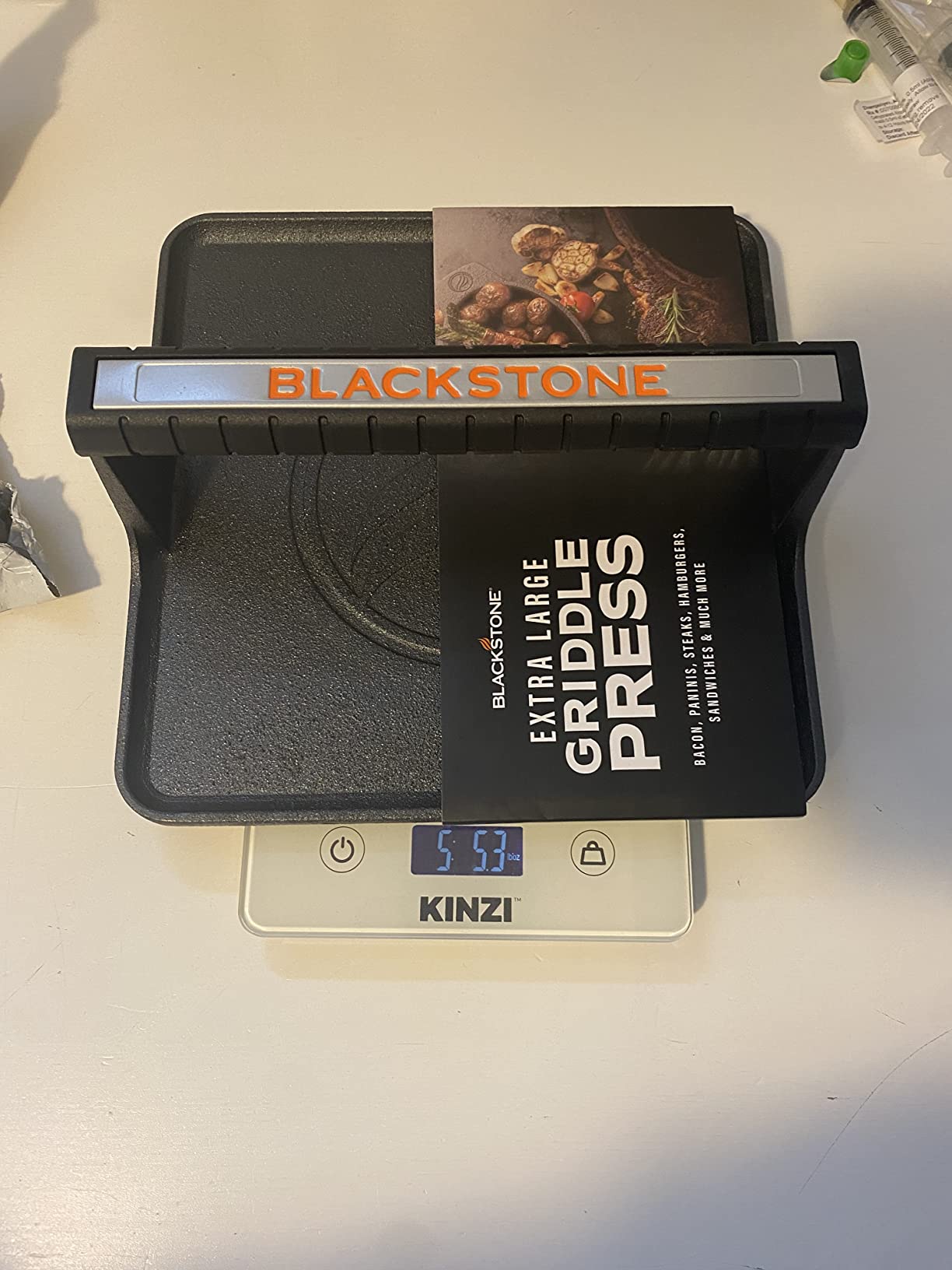 Blackstone® Pre-Seasoned Cast Iron Griddle Press, 10