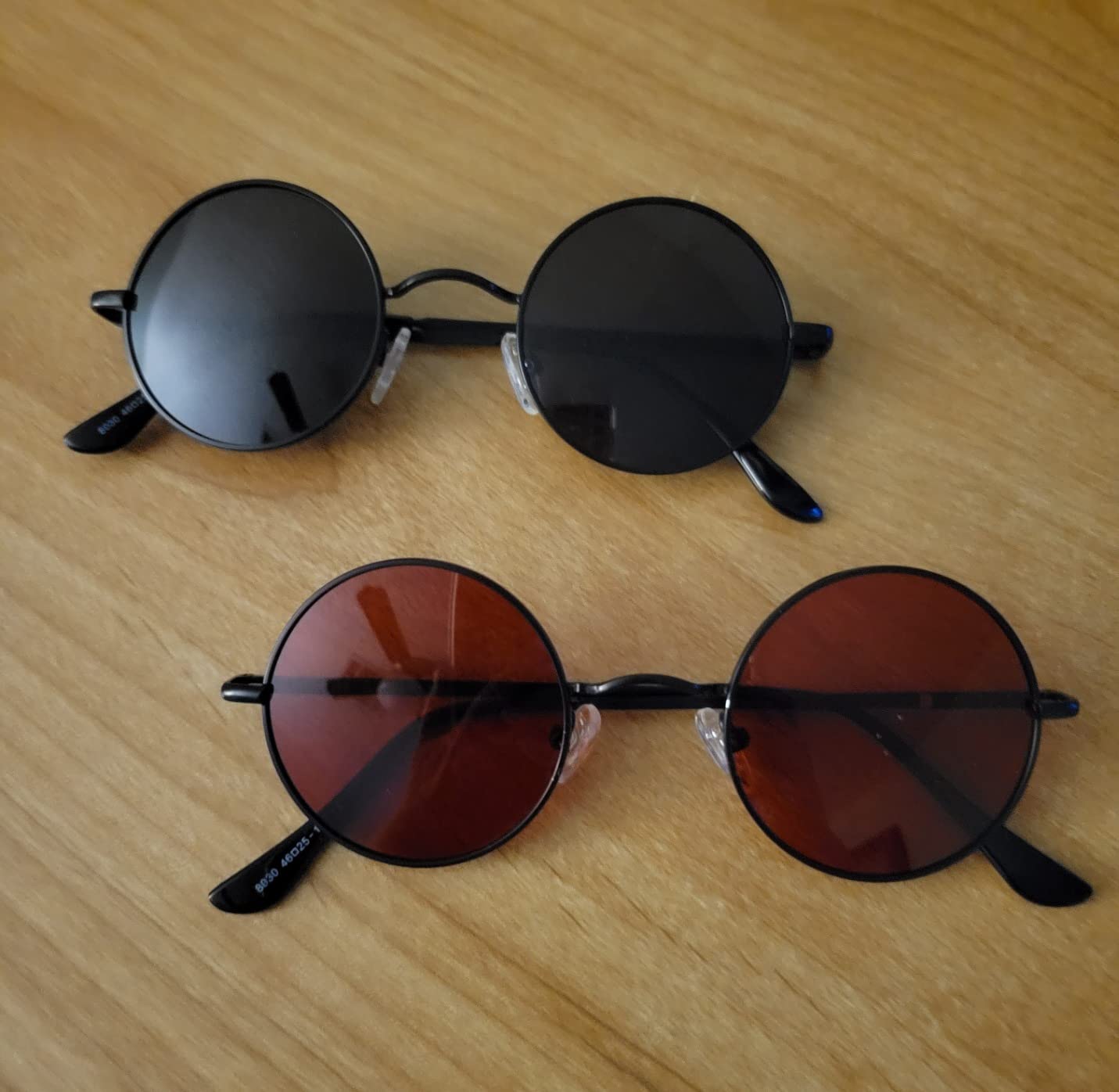 MEETSUN Small Round Polarized Sunglasses for Men Women UV400 Metal Frame customer photo 2