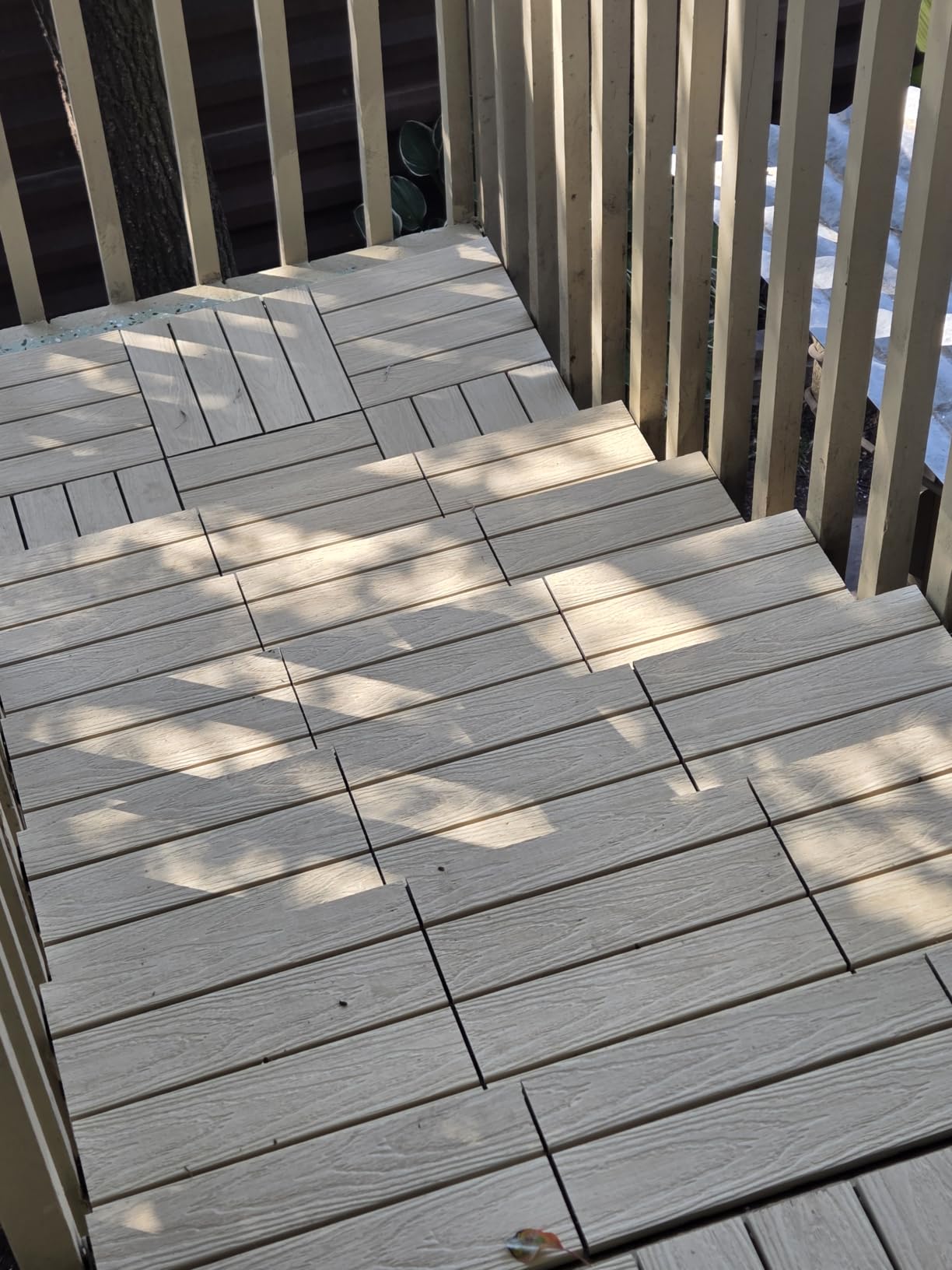 NewTechWood UltraShield Naturale 1 ft. x 1 ft. Composite Deck Tiles customer photo 2