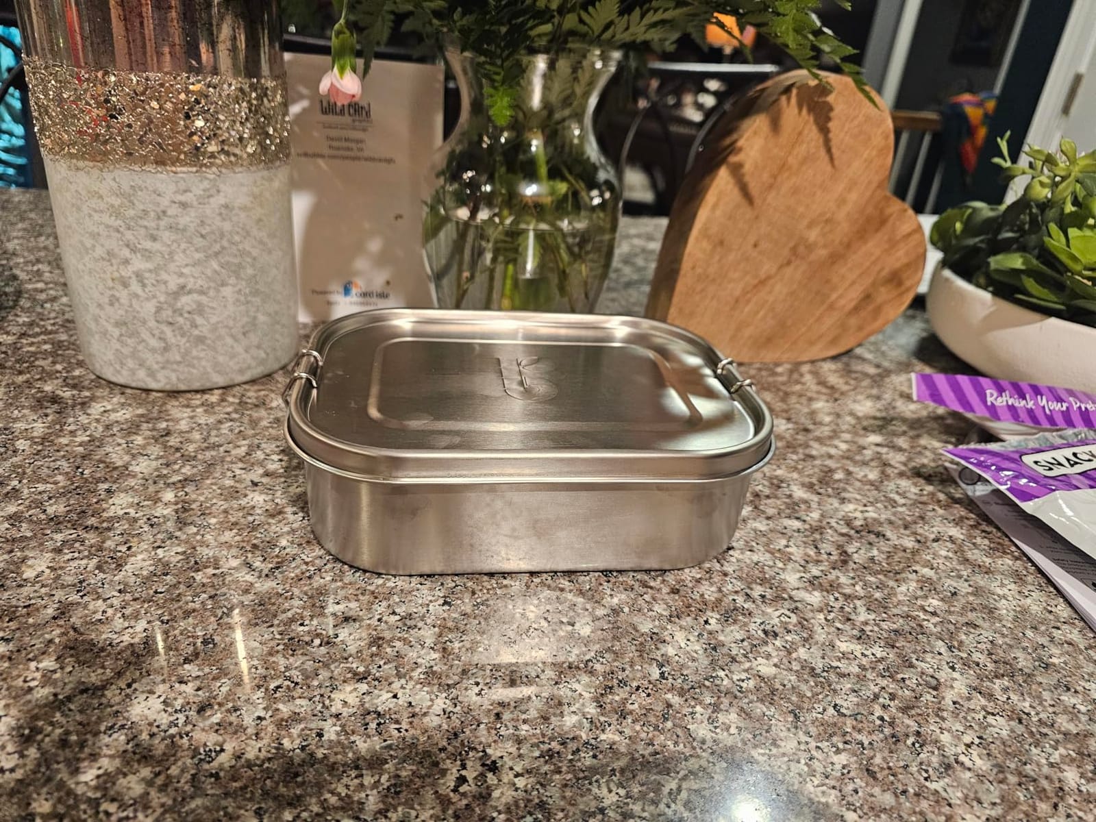 Bambaw Stainless Steel Lunch Box 40 oz, Metal Lunch Box with Adjustable Compartment, Leakproof Stainless Steel Bento, Food Grade Metal Sandwich Container customer photo 1