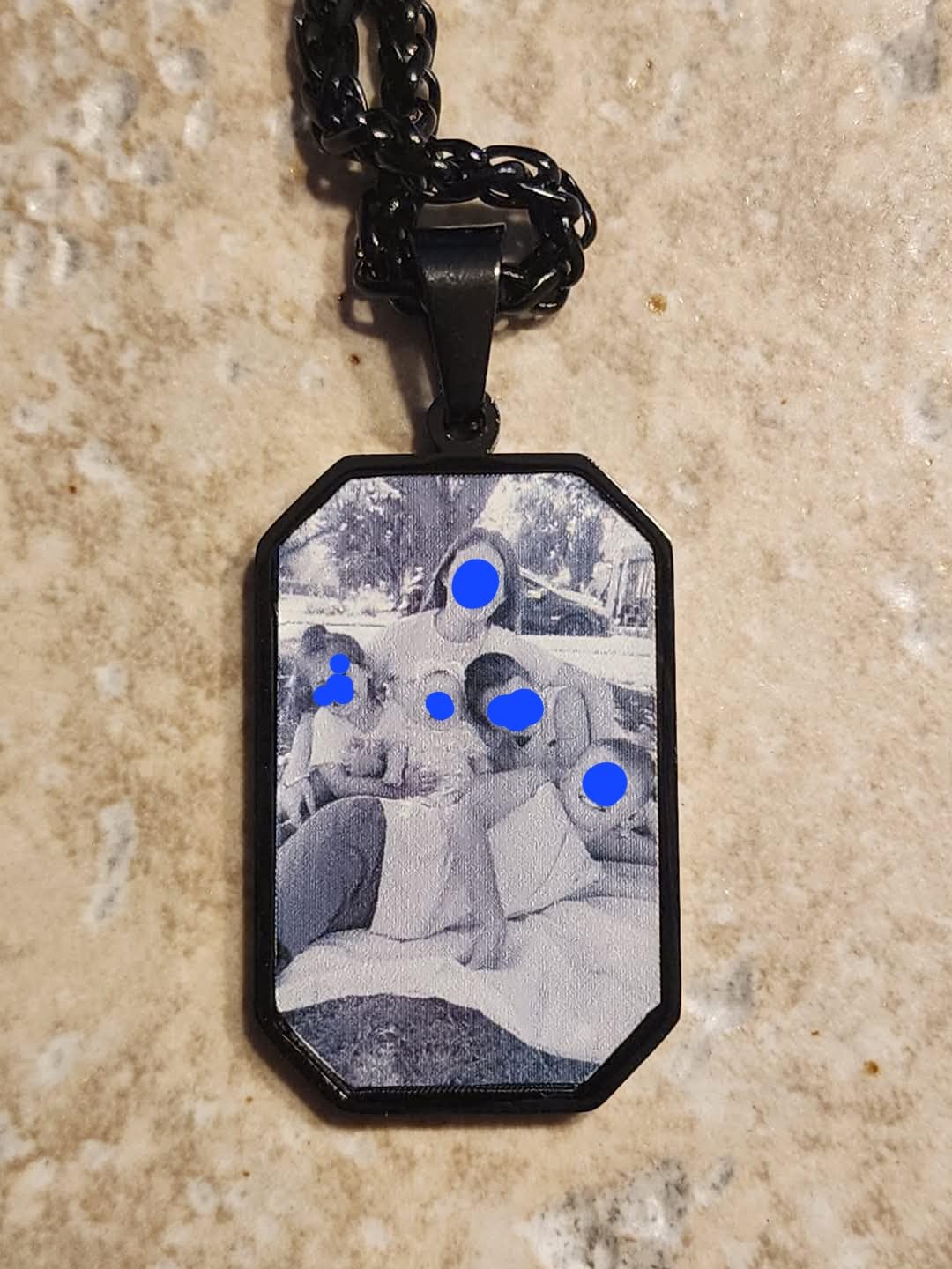 Supcare Custom Military Dog Tag Necklace Photo Necklacce for Men customer photo 1
