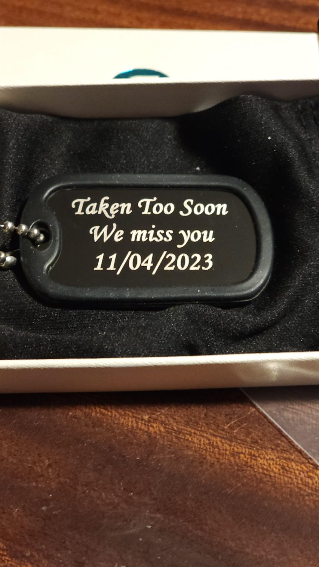 Supcare Custom Military Dog Tag Necklace Photo Necklacce for Men customer photo 2