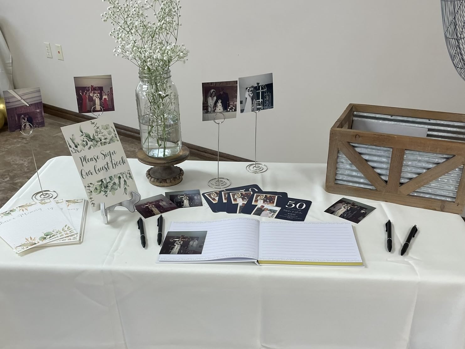 TRULIVA Wedding Guest Book - Guest Sign in Book - Wedding Reception Registry Book - Hard Cover, 7