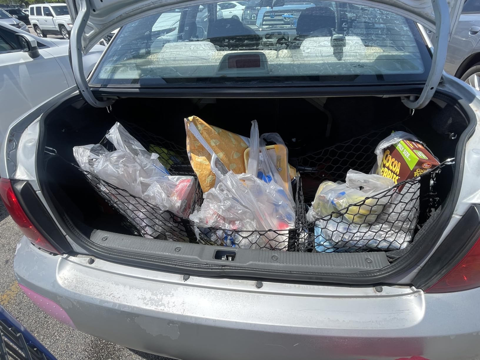 3-Pocket Car Trunk Cargo Net with Carabiners customer photo 1