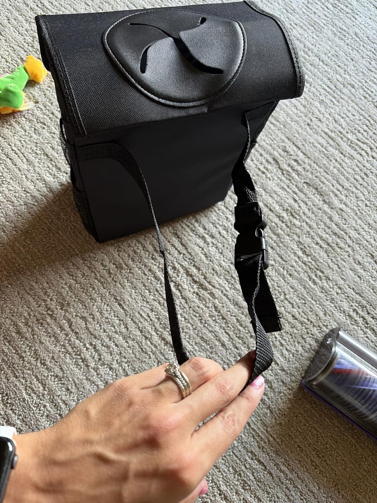 Vankor Car Trash Can with Lid Leak Proof Car Accessories for Women customer photo 2