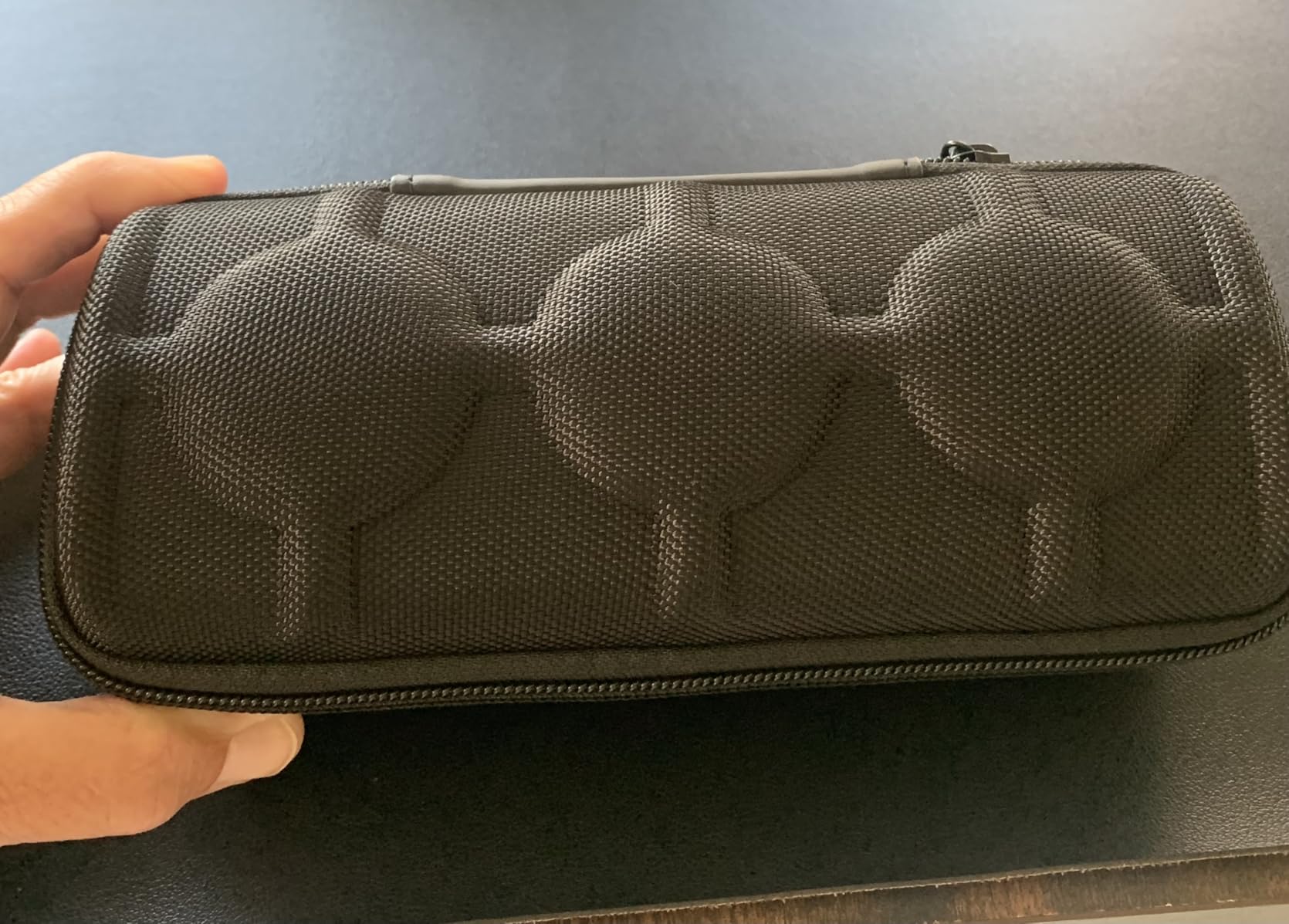 3 Slot Hard Watch Travel Case, Watch Roll Case Storage and Organizer for Men and Women, with anti-move watch pillow (Black fabric 3Slots) customer photo 2