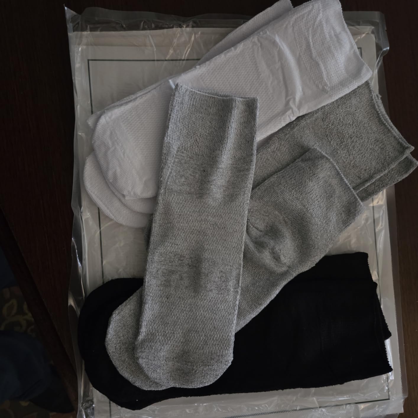 Bulinlulu Bamboo Viscose Diabetic Socks for Women Men,6 Pairs Non Binding Ankle Socks Size 9-11 13-15 customer photo 1