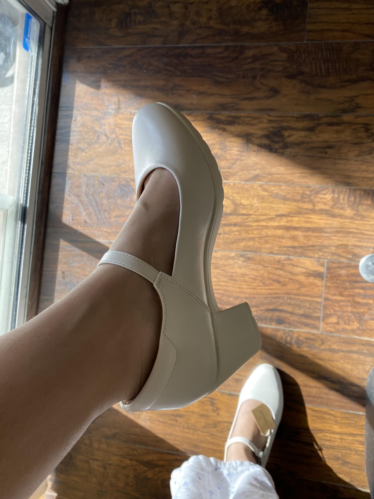 DREAM PAIRS Mary Jane Arch Support Heels customer photo 2