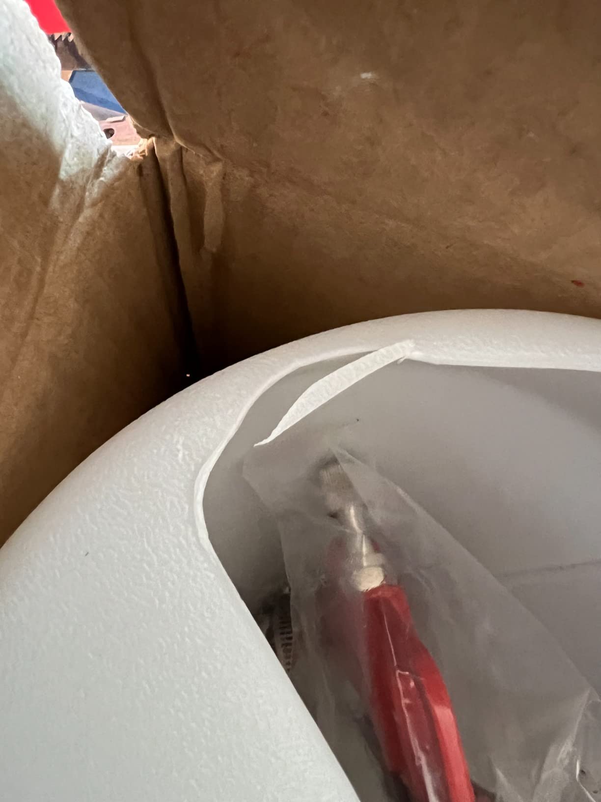 Drywall Texture Sprayer,Air Texture Gun 1.5 Gallon with 3 Nozzle (4.0mm/6.0mm/8.0mm) for Orange Peel Knockdown (Red) customer photo 1