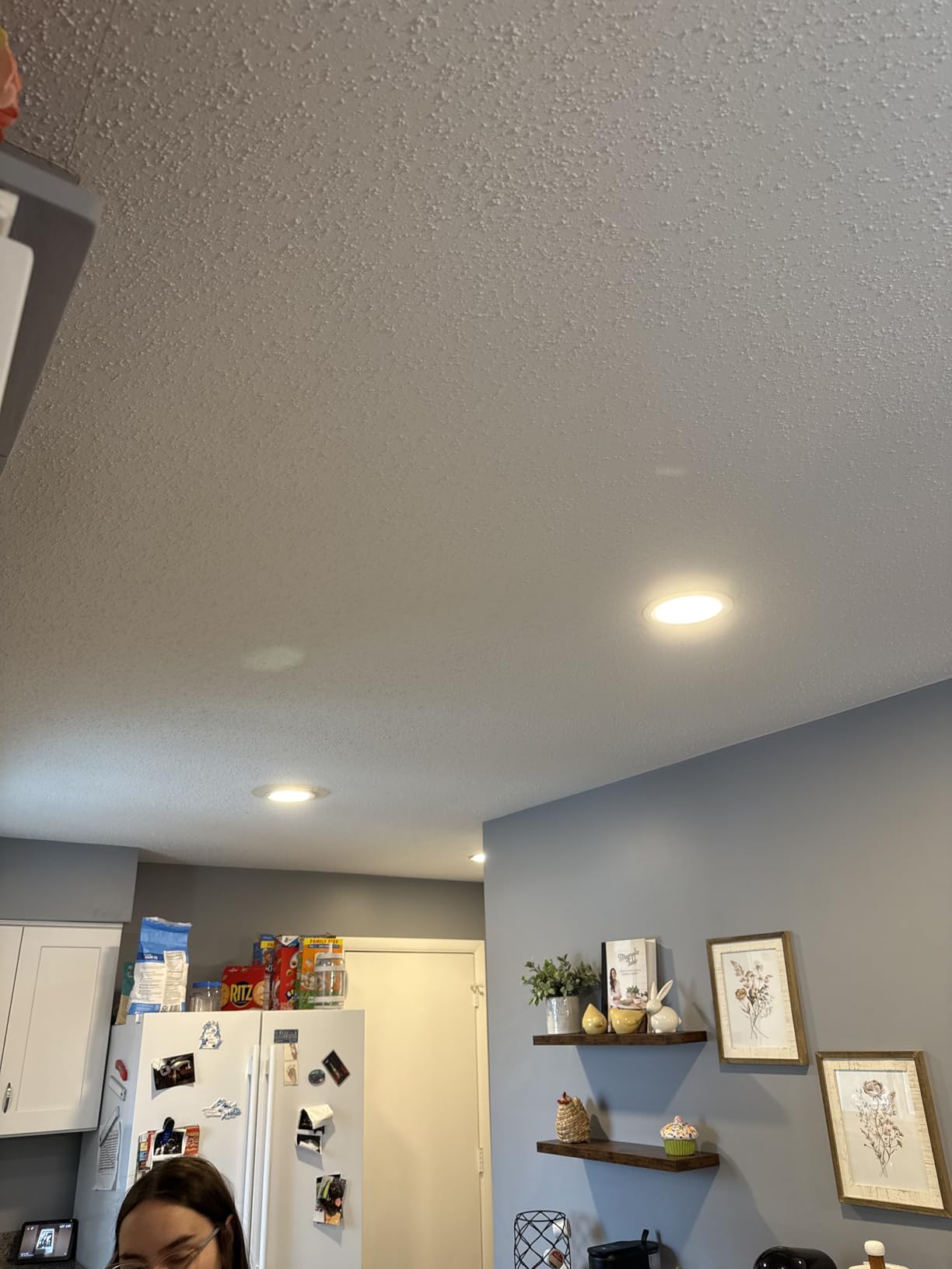 Amico 12 Pack 6 Inch 5CCT LED Recessed Ceiling Light with Night Light, 2700K/3000K/3500K/4000K/5000K Selectable Ultra-Thin Lighting, 12W=110W, 1100LM, Dimmable Canless Wafer Downlight ETL&FCC customer photo 2