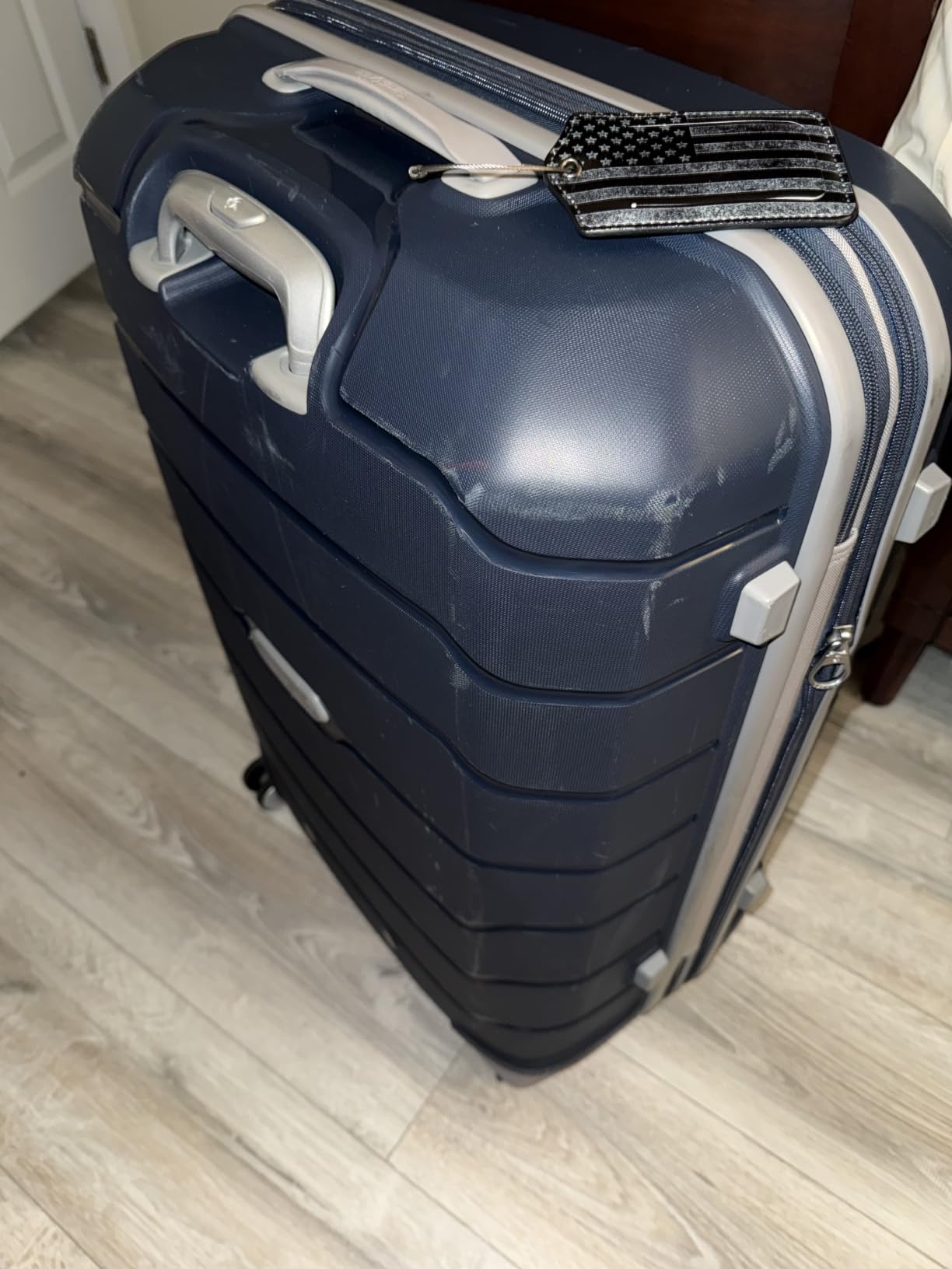 Samsonite Freeform Medium Luggage with Dual 360° Spinner Wheels - Checked Suitcase - TSA Lock, Airline-Approved - Lightweight Durable Polypropylene Expandable Hardshell - Amethyst Purple customer photo 1