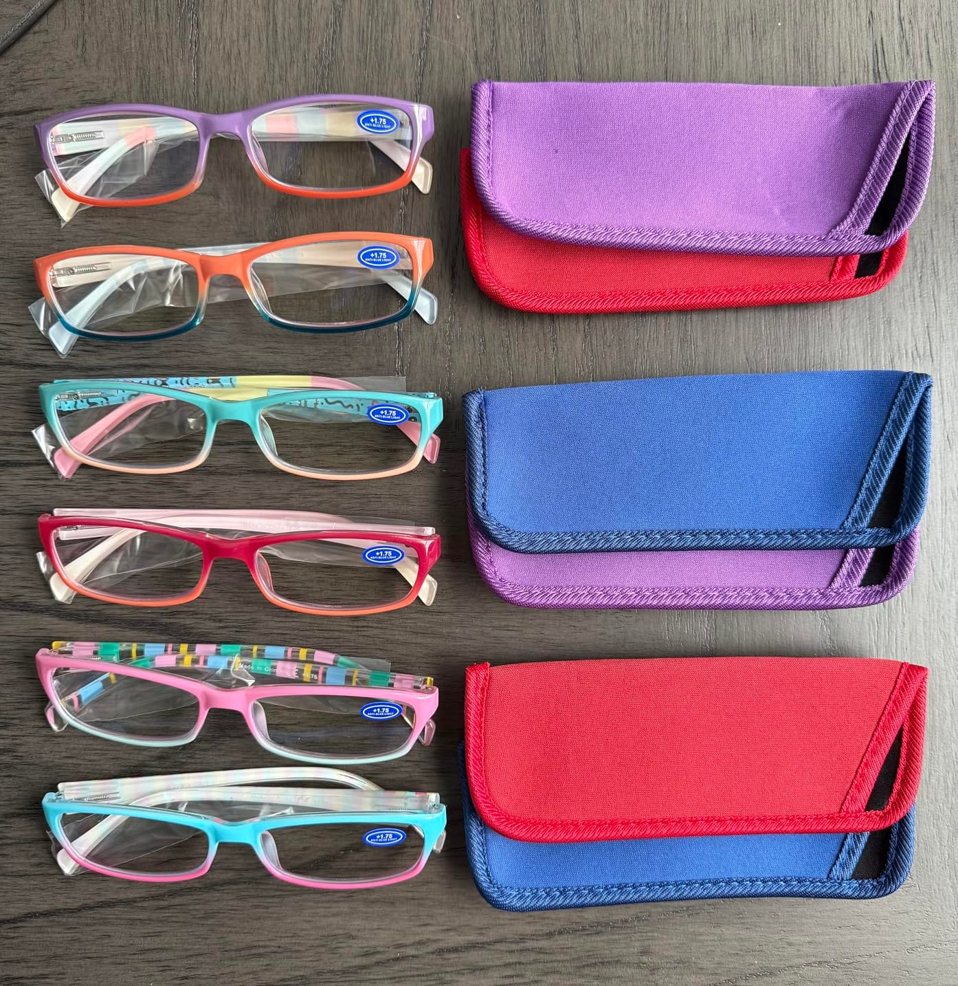 Kerecsen Reading Glasses 5 Pairs Fashion Ladies Readers Spring Hinge with Pattern Print Eyeglasses for Women (Mix Color -2, 1.75) customer photo 1