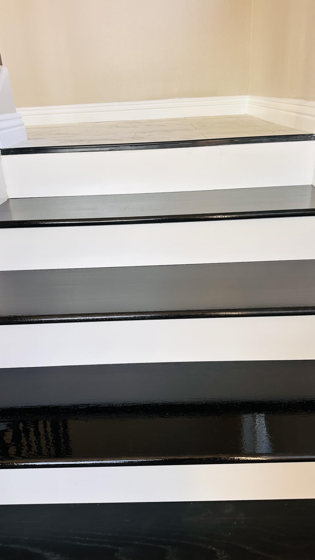 Red Oak 8070-36 inch Bullnosed Wood Tread for Stair Remodel customer photo 1