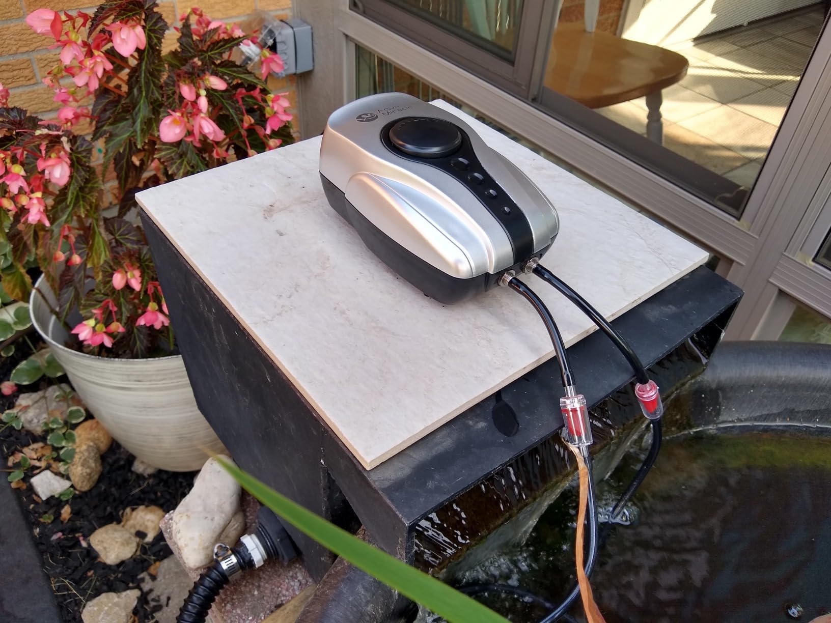 AquaMiracle All-in-One Koi Pond Aerator for Outdoor Ponds up to 2000 Gallons, Pond Air Pump Pond Aeration System with 4-Outlet Airline Tubing Air Stones Check Valves customer photo 2