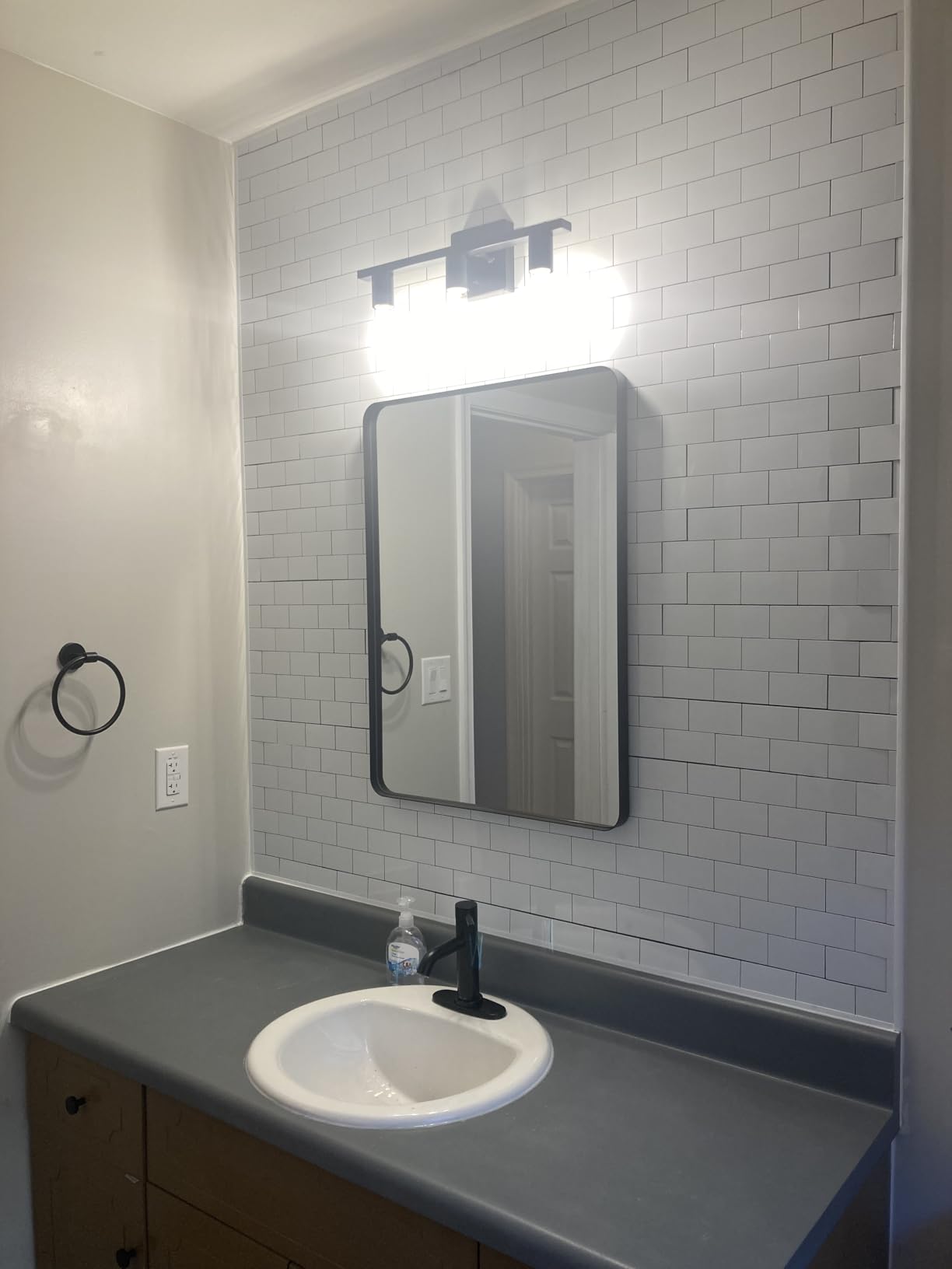 DICOFUN 10-Sheet Polished White Thick PVC Peel and Stick Backsplash, Ceramic Look Subway Tile White Kitchen Backsplash Peel and Stick Wall Tiles customer photo 2