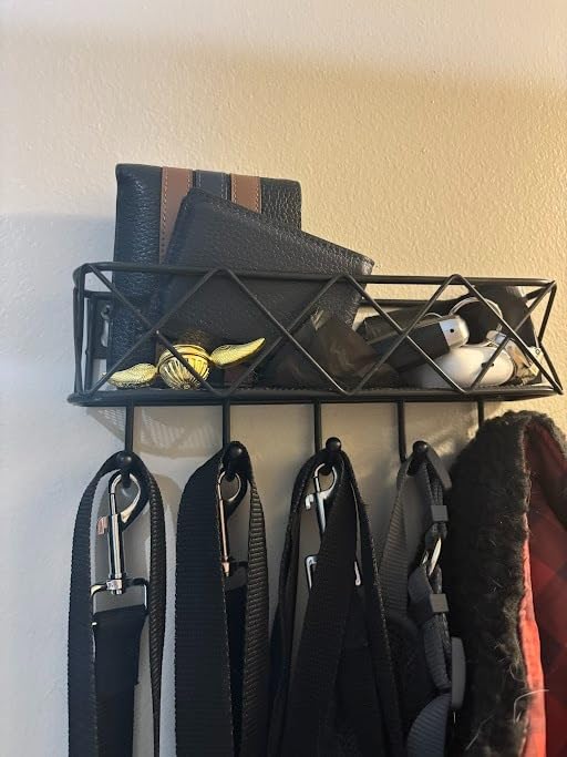 HappyHapi Key Holder Wall Mount, Metal Key Rack, 9.8”Lx2.1”Wx4.1”H customer photo 1