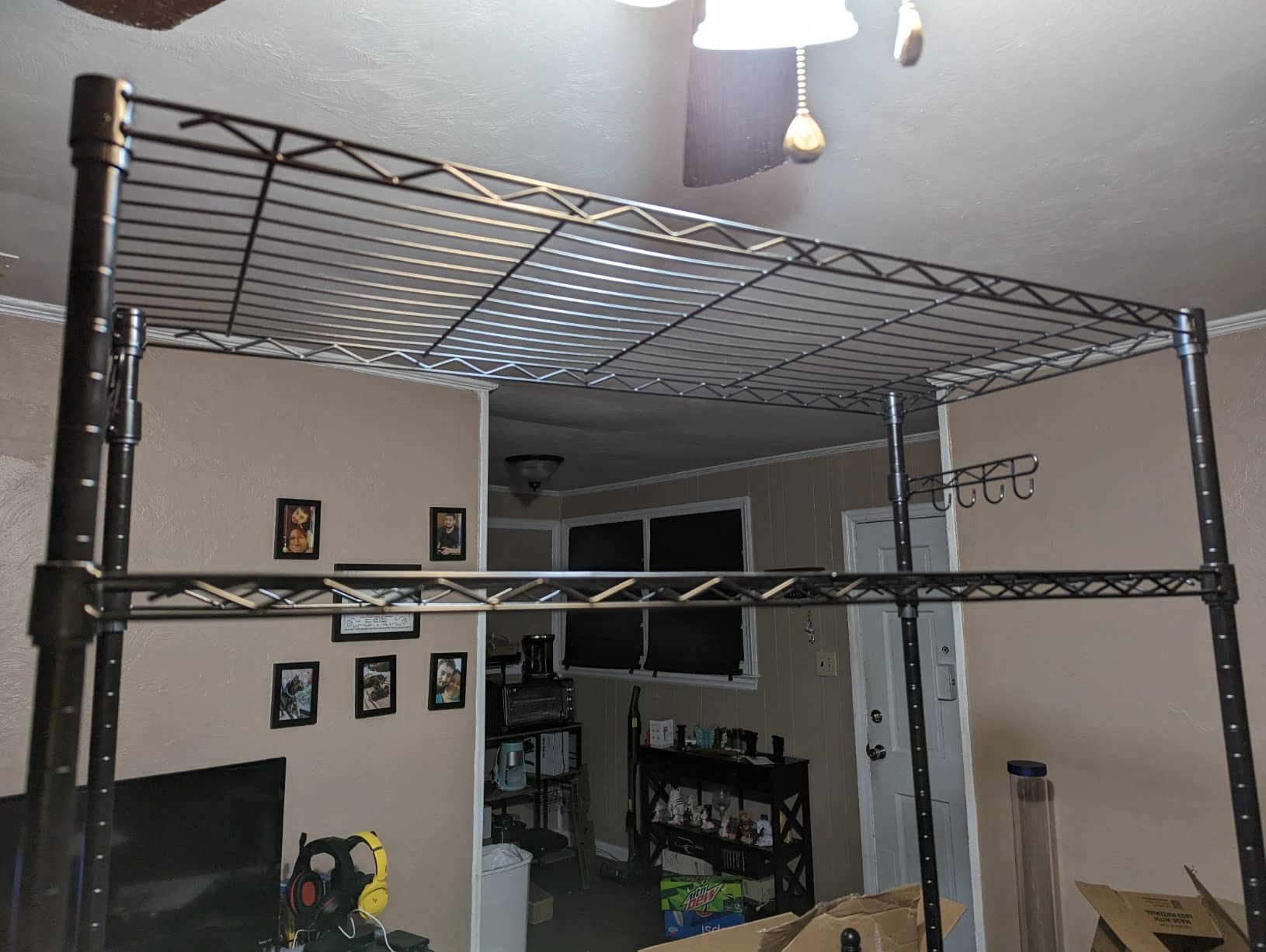 Folews 5-Tier Rolling Storage Shelf with Wheels, Metal Wire Shelving Unit customer photo 1