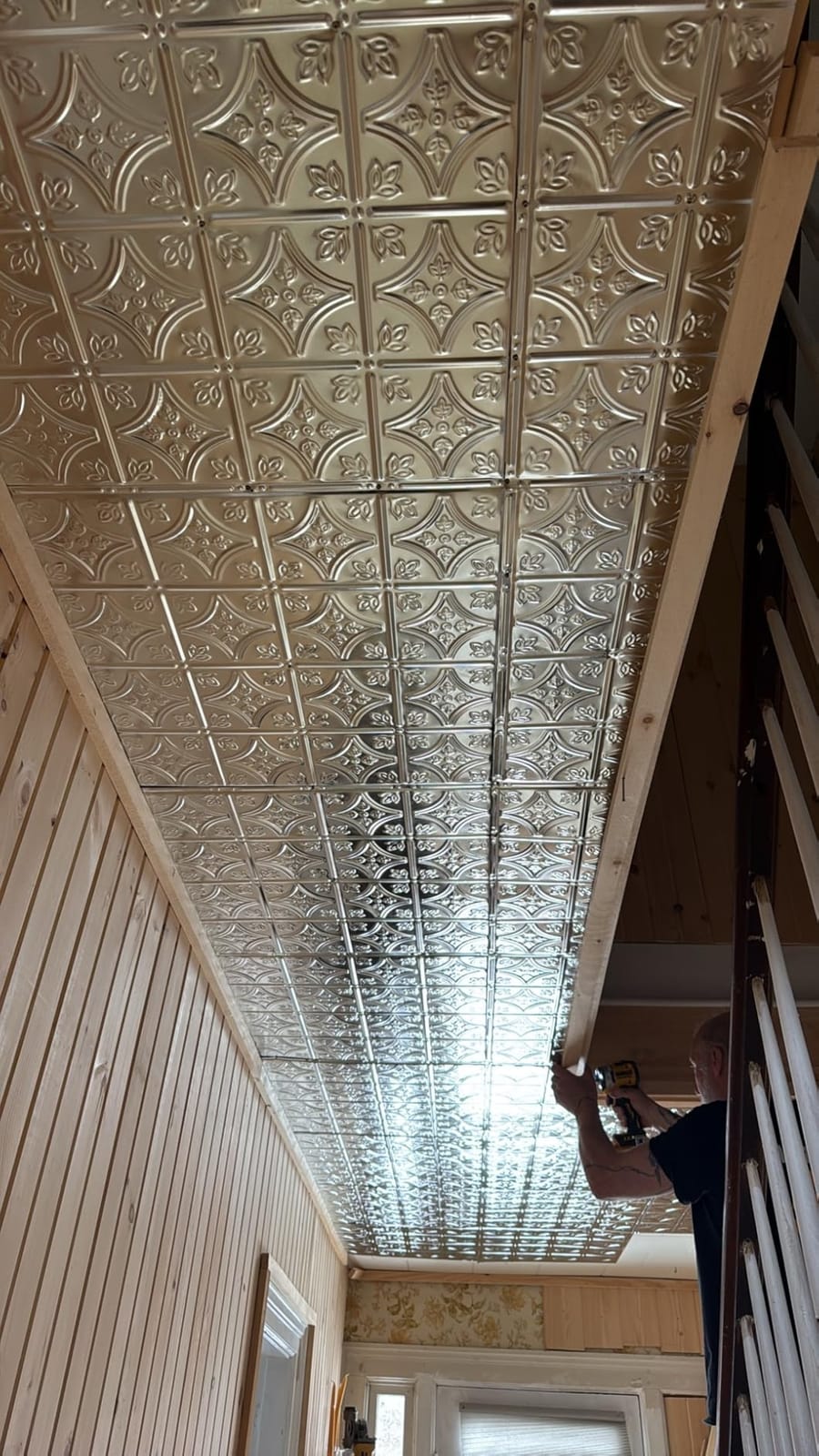 American Tin Ceilings: [5-Pack Kit] Nail-Up Metal Tiles in Pattern #23 and Unfinished; 24