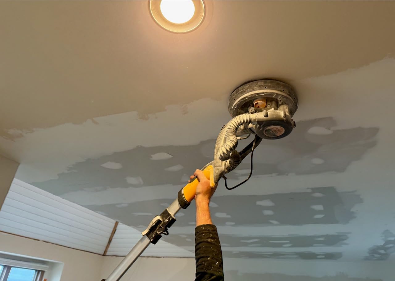 Electric Drywall Sander with Vacuum, 750W 7A, 26' Cord for Ceiling & Wall customer photo 1