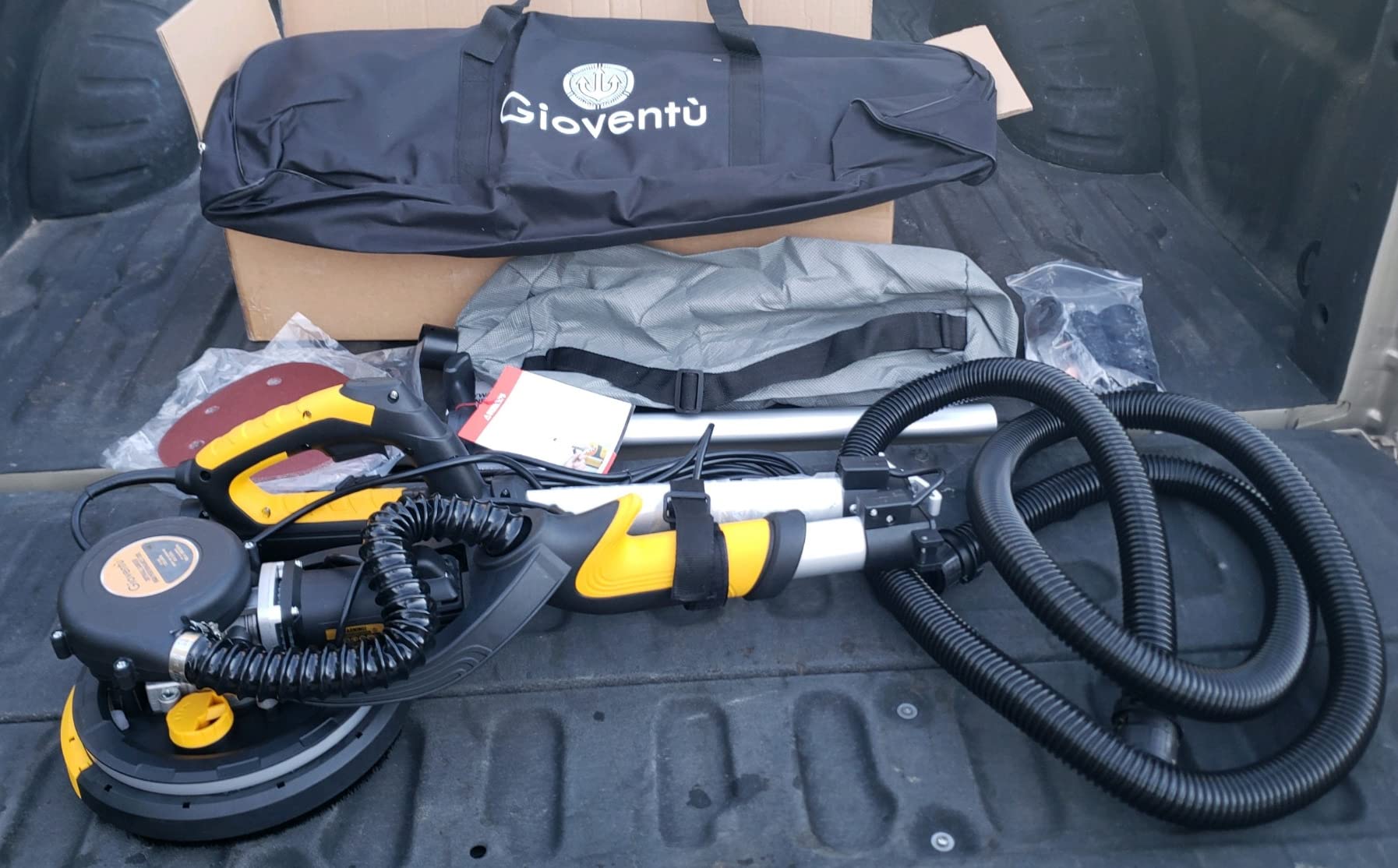 Electric Drywall Sander with Vacuum, 750W 7A, 26' Cord for Ceiling & Wall customer photo 2