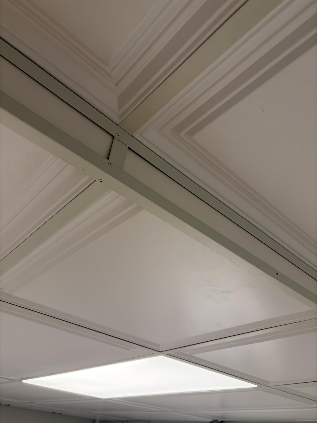 Art3d 12-Pack Smooth Drop Ceiling Tiles, No Sag and Breakage, White customer photo 2