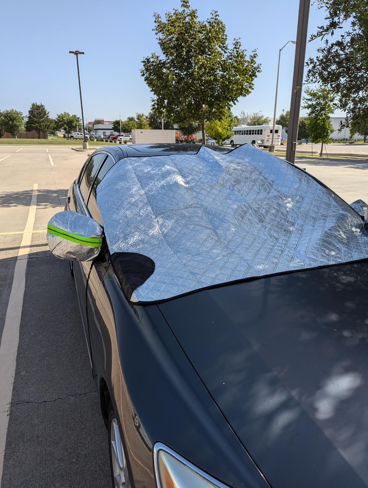 8sanlione 4-Layer Windshield Snow Cover with Side Mirror Covers customer photo 1