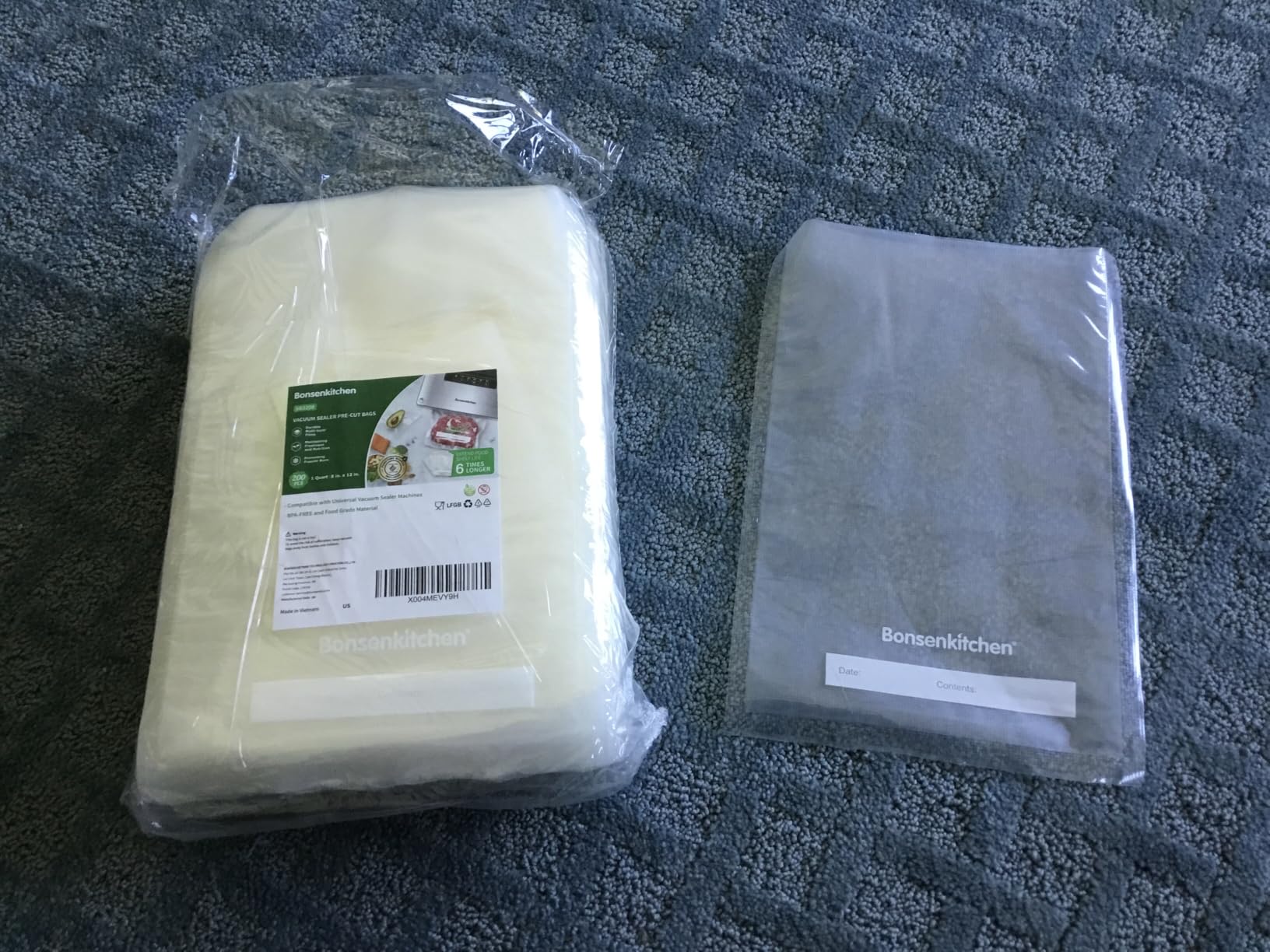 Bonsenkitchen Precut Vacuum Food Sealer Bags 100 Pint 6