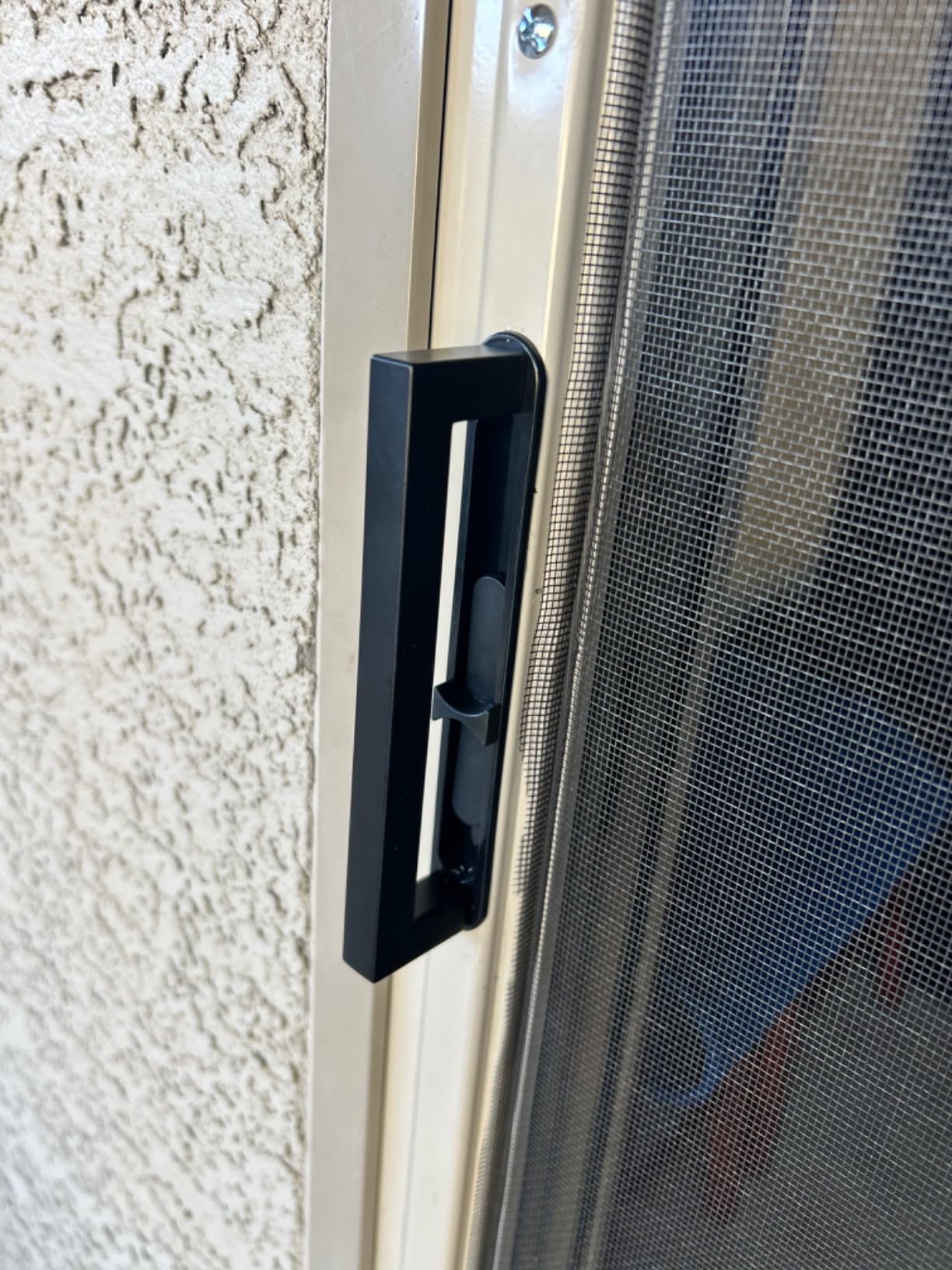 Custom Size Sliding Patio Screen Door Kit – Made to Order Aluminum Frame, Assembly Required, Locking Handle, 5 Color Options, Optional PetScreen® Mesh customer photo 1