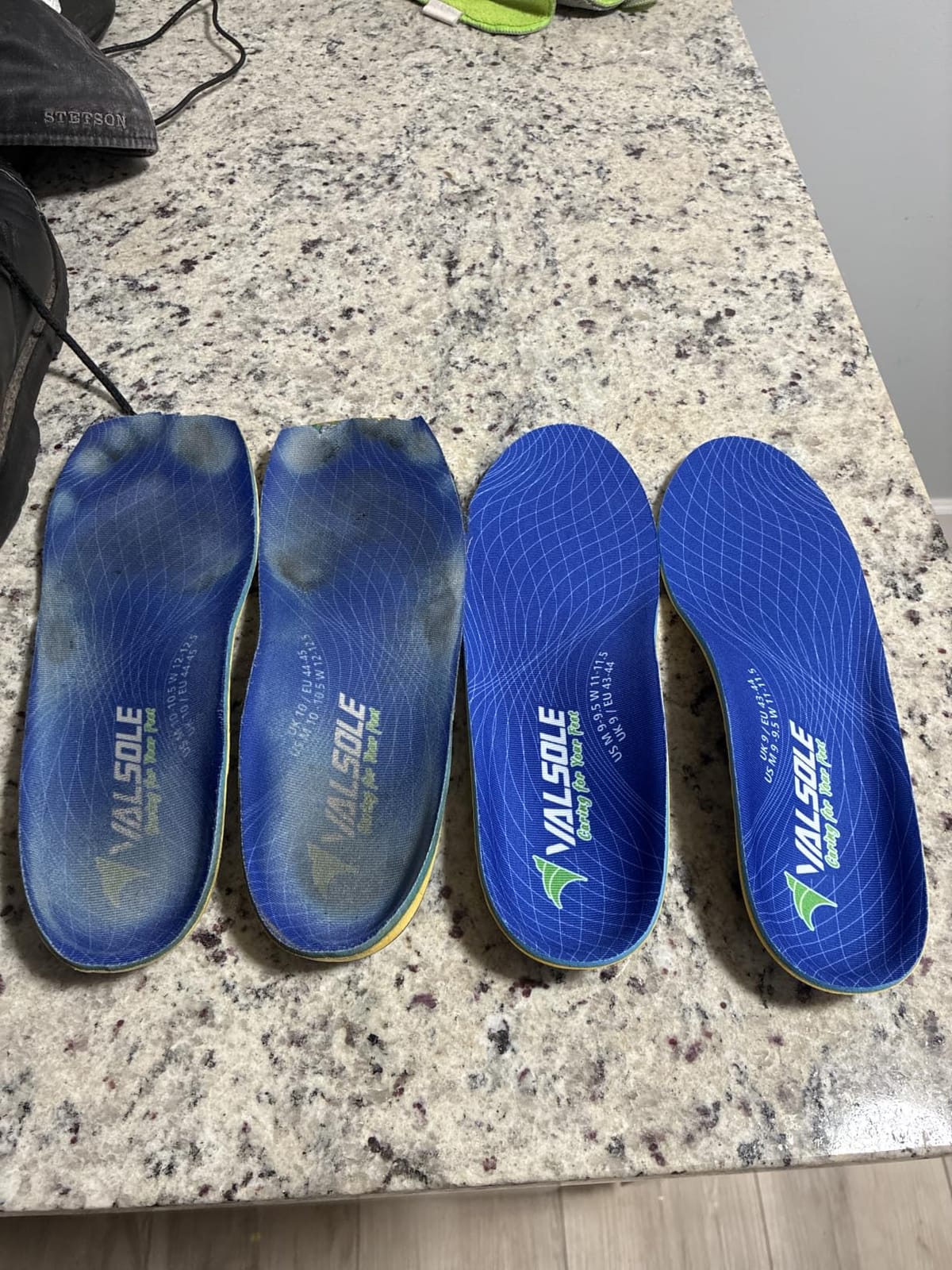 VALSOLE Heavy Duty Support Pain Relief Orthotics - 220+ lbs Plantar Fasciitis High Arch Support Insoles for Men Women, Flat Feet Orthotic Insert, Work Boot Shoe Insole, Absorb Shock with Every Step customer photo 2