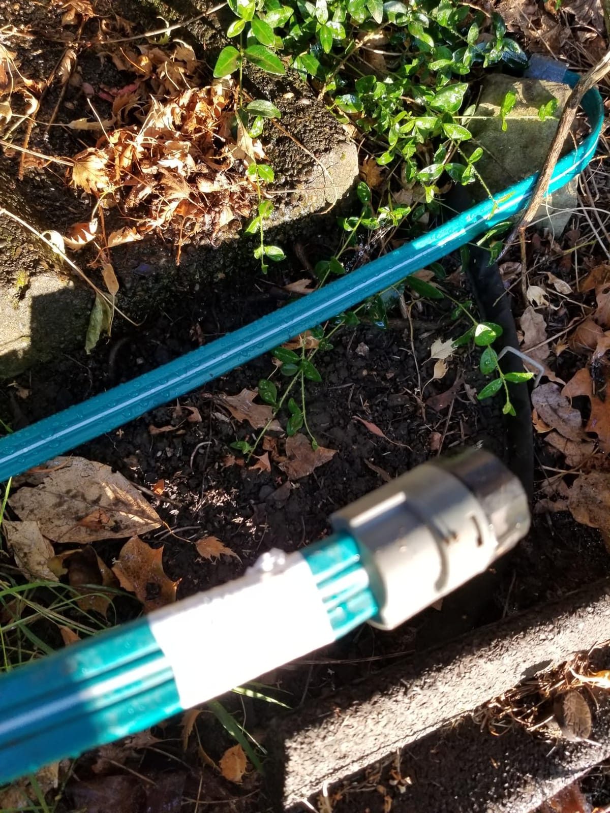 LINEX Sprinkler Soaker Hose 50 ft for Garden Lawn Watering Hose with Hose Stakes customer photo 1