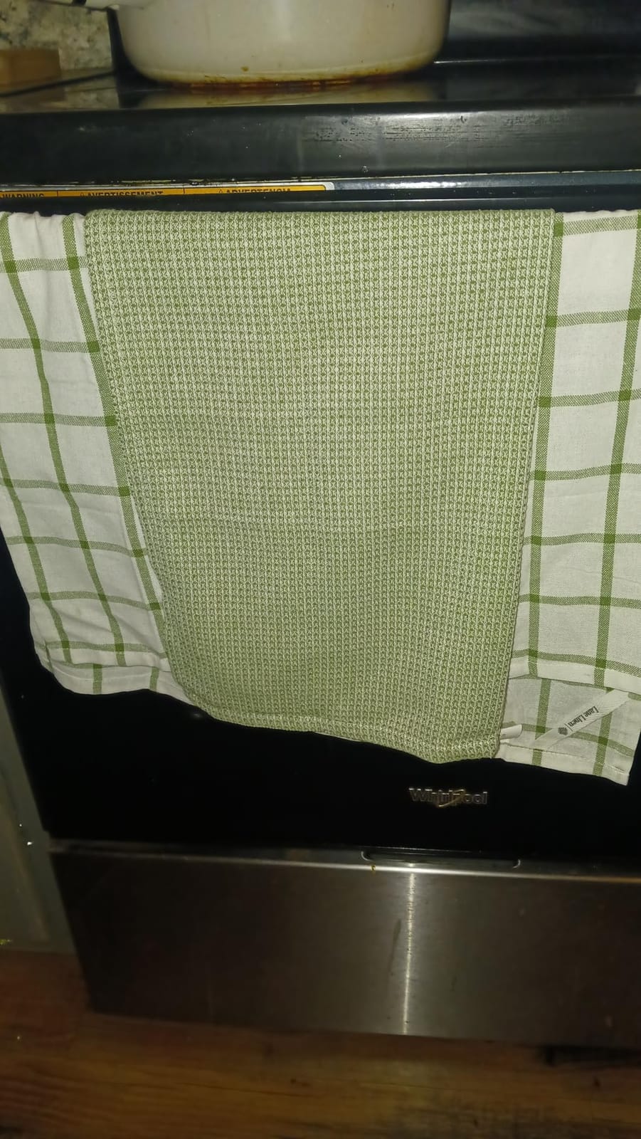 LANE LINEN Dish Towels for Kitchen 100% Cotton Tightly Woven 6 Pack - Olive customer photo 1