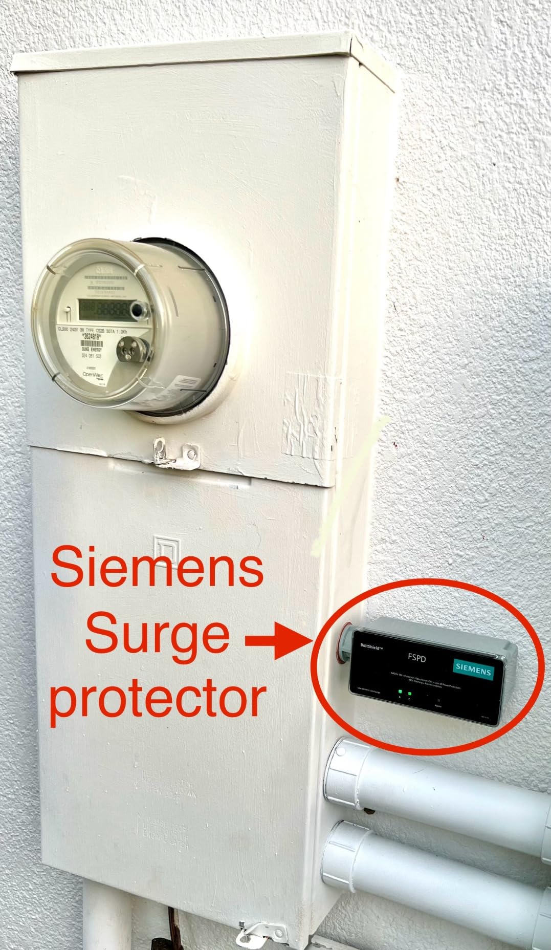 Siemens Boltshield FSPD140 Level 2 Whole House Surge Protection Device Rated for 140,000 Amps, 120/240V customer photo 1