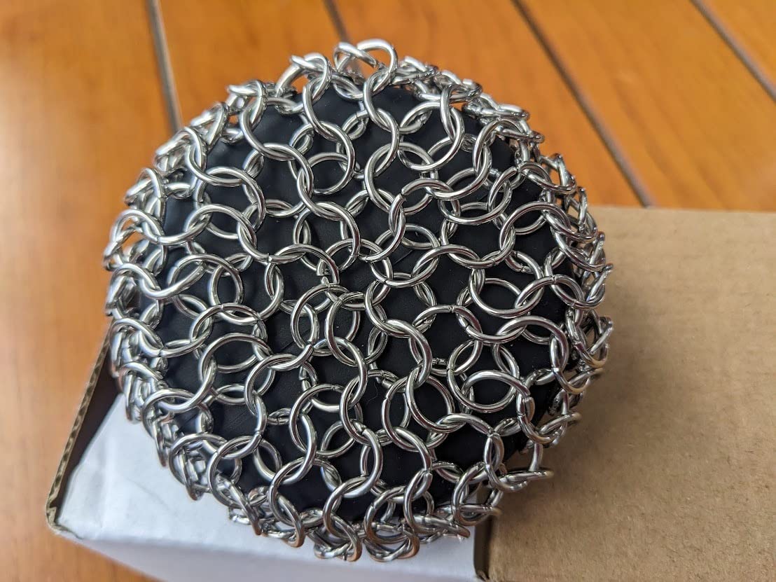 Herda Cast Iron Cleaner Scrubber +Pan Scraper, Patented Chain Mail Scrubber customer photo 1