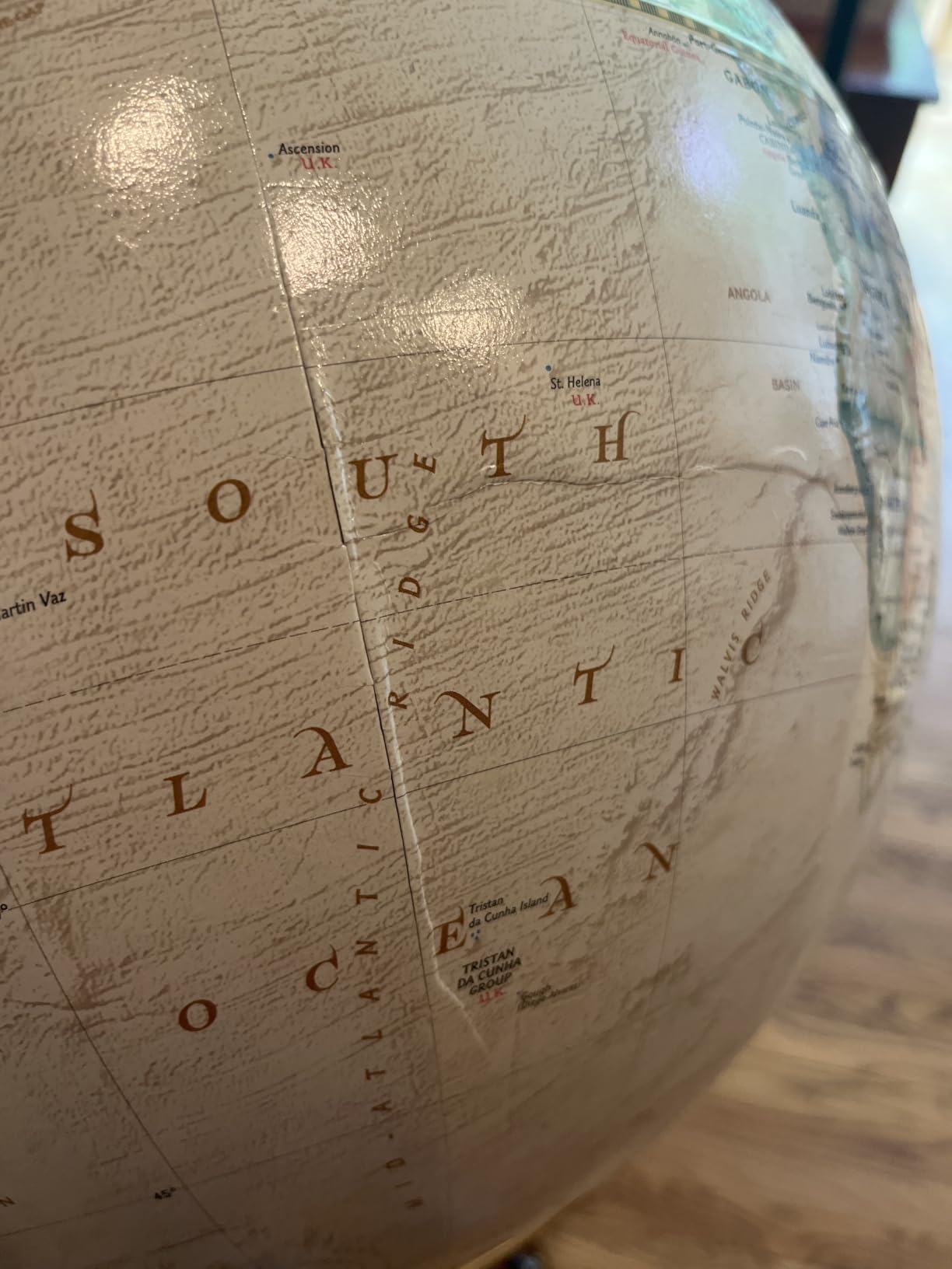Replogle World Globe with Stand 16 Inch Floor Globe - Antique,Raised Relief Globes For Children and Kids Classroom Decor,Made In USA customer photo 1